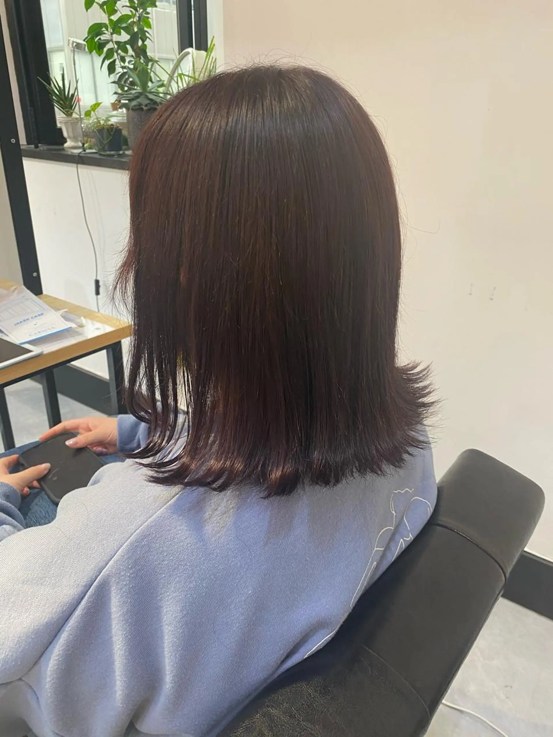セミロング カラー 外ハネヘア カット ヘアカラー トリートメント ヘッドスパ CARICIA🌱 masaeのヘアスタイル