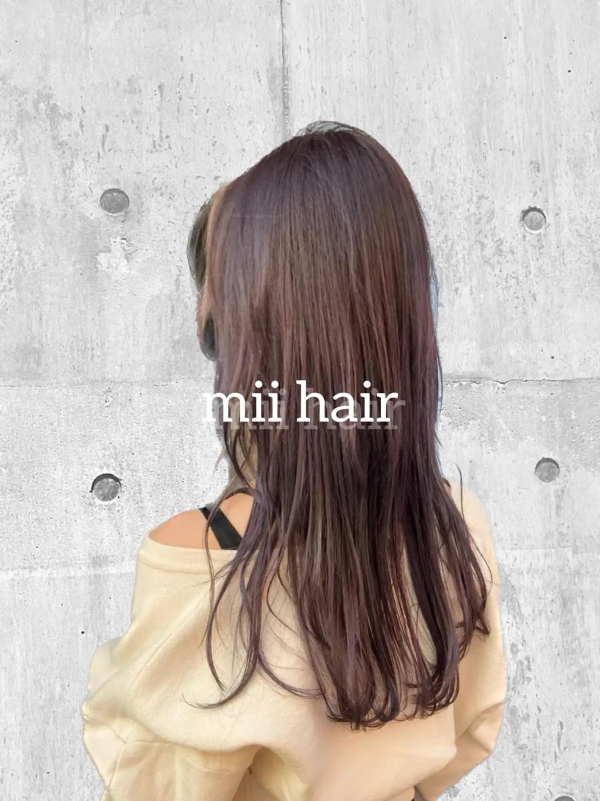 ロング カラー グレージュ ラベンダーカラー ラベンダーグレージュ ラベンダーグレー Miku❇️ フェイスレイヤーのヘアスタイル