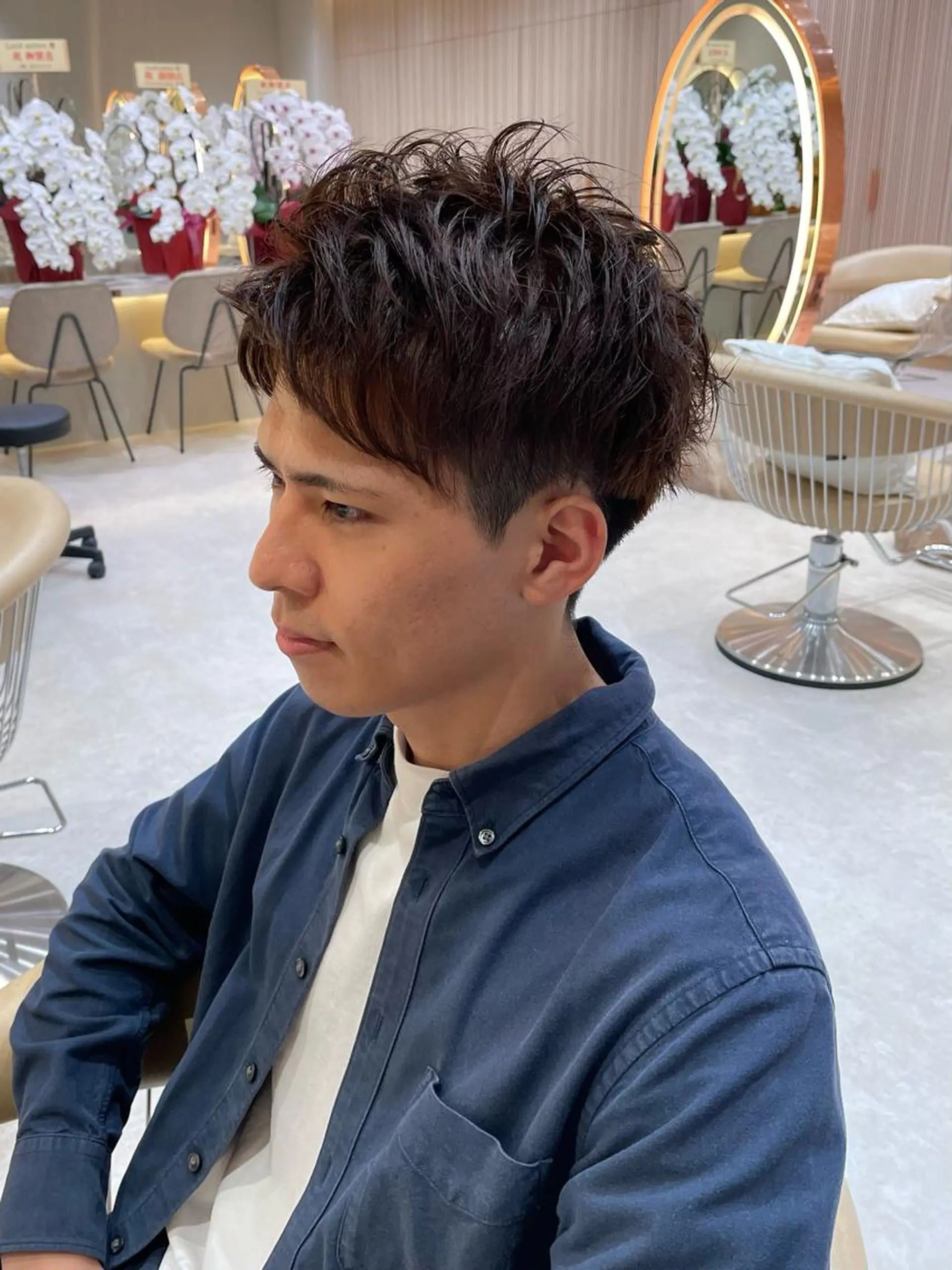 メンズ カット NO.1メンズパーマ メンズ特化　萱原大幹のヘアスタイル