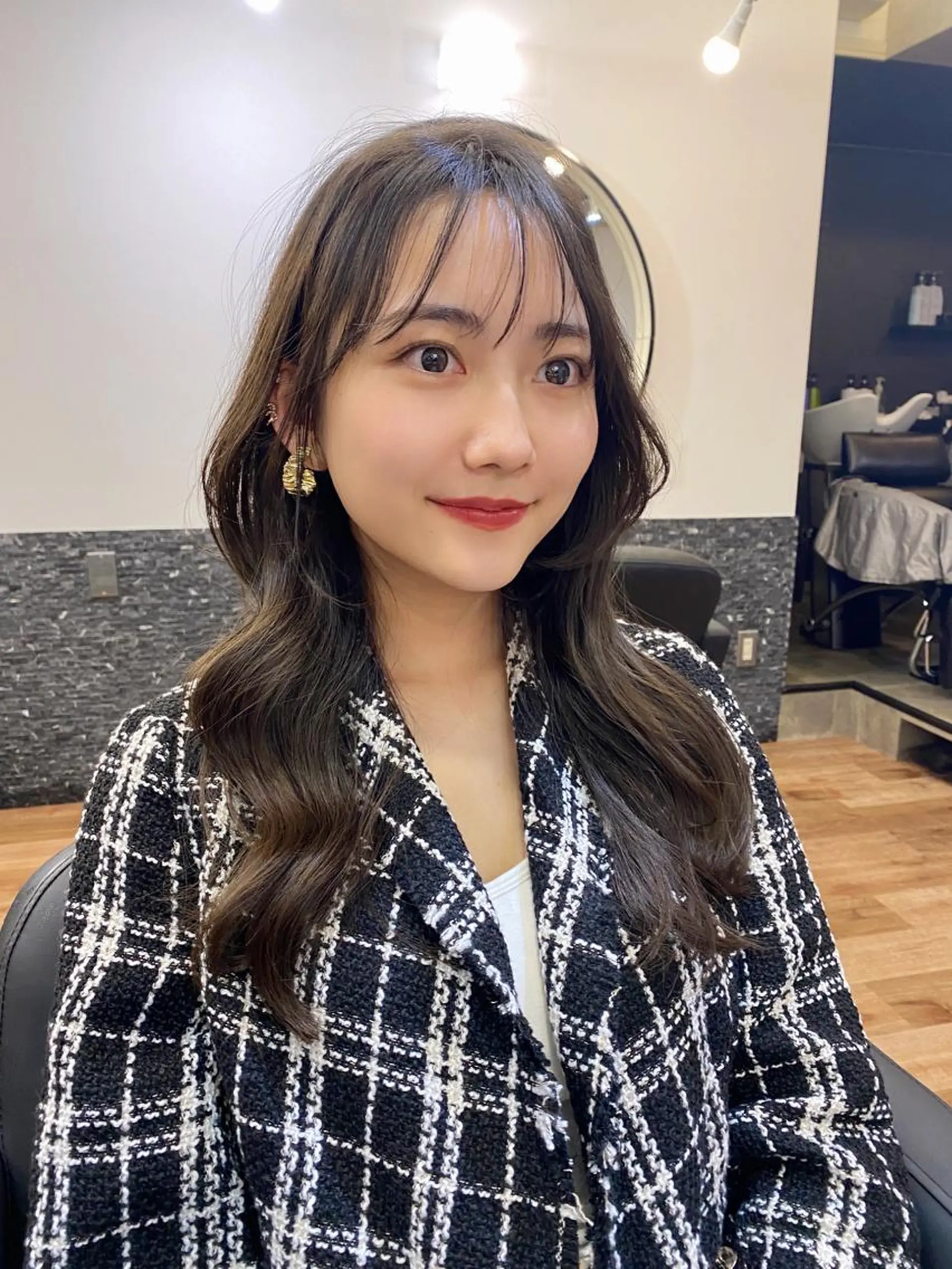ロング カラー シースルーバング 似合わせレイヤー 🇰🇷荒木洋文のヘアスタイル