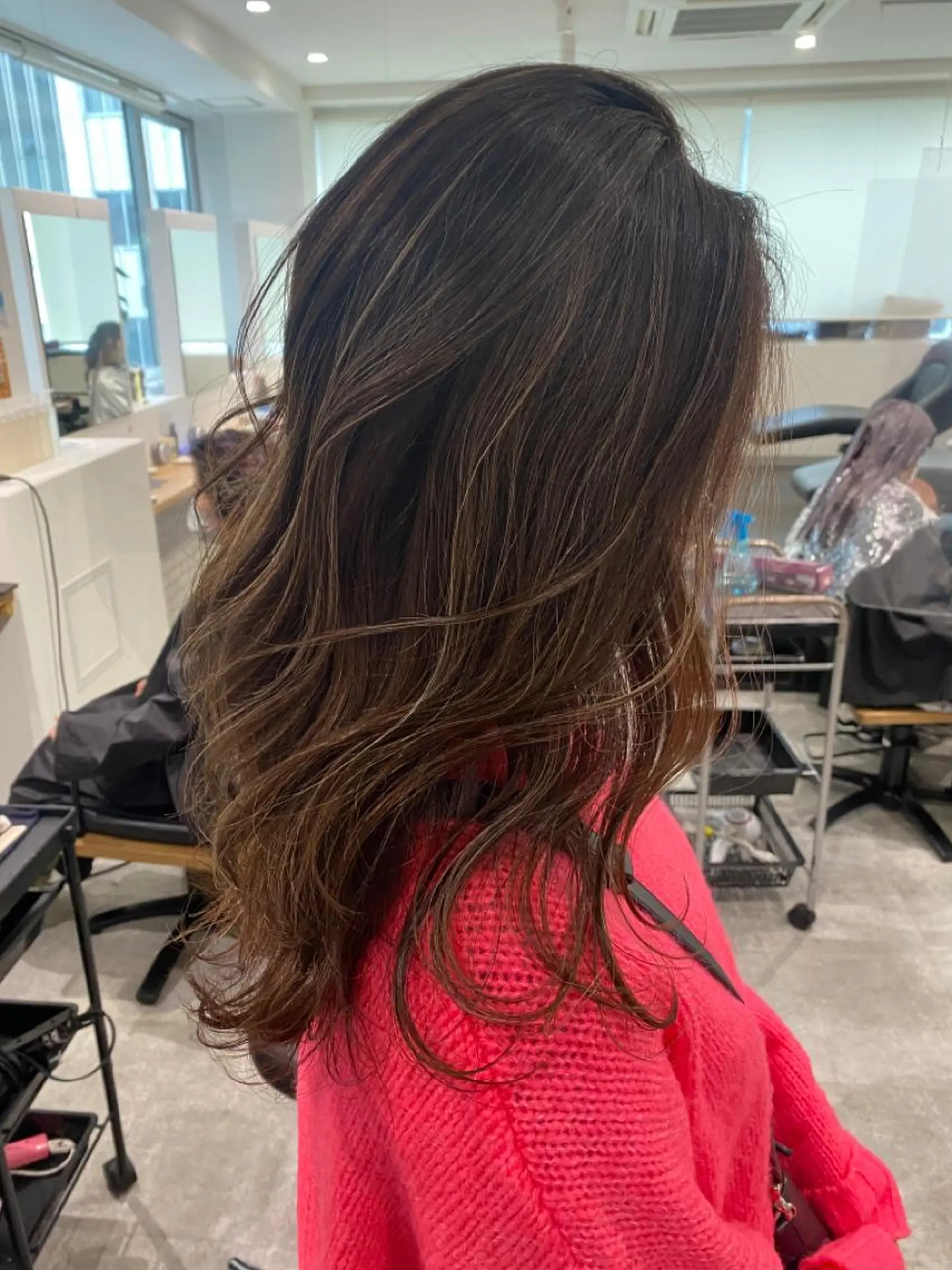 ミディアム カラー ヘアカラー トリートメント JIL BLAN 京都のヘアスタイル