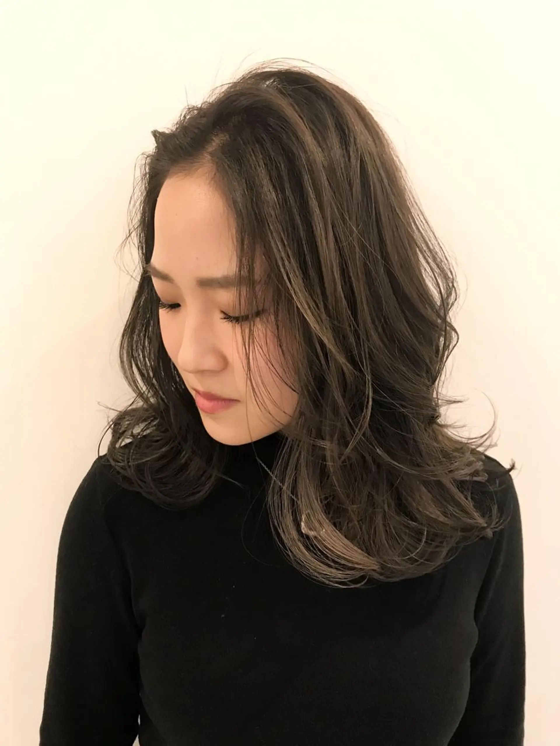 セミロング カラー シールエクステ⭐️ オオミタクヤのヘアスタイル