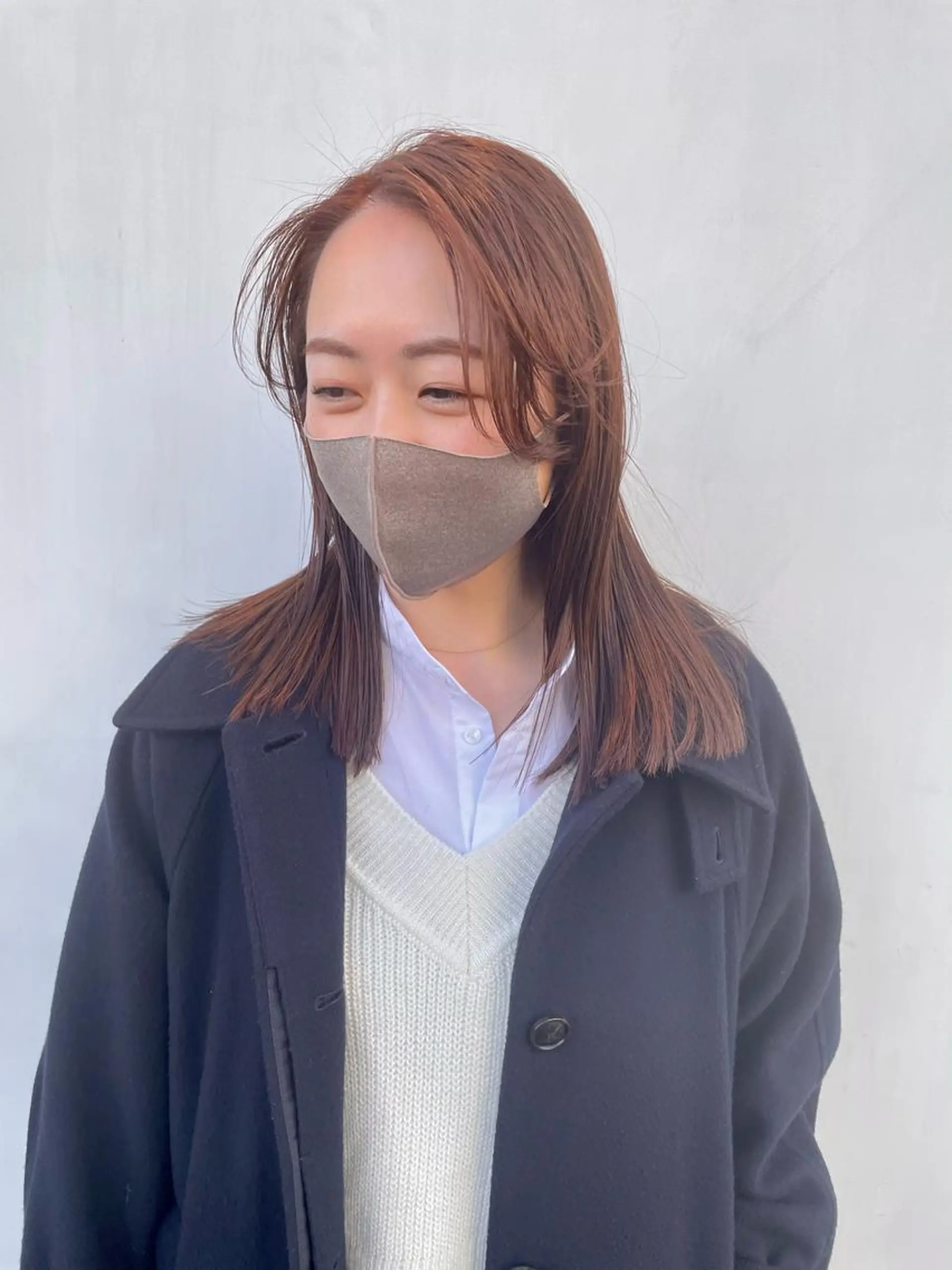 ミディアム カット ヘアカラー トリートメント 小関 仁晴のヘアスタイル