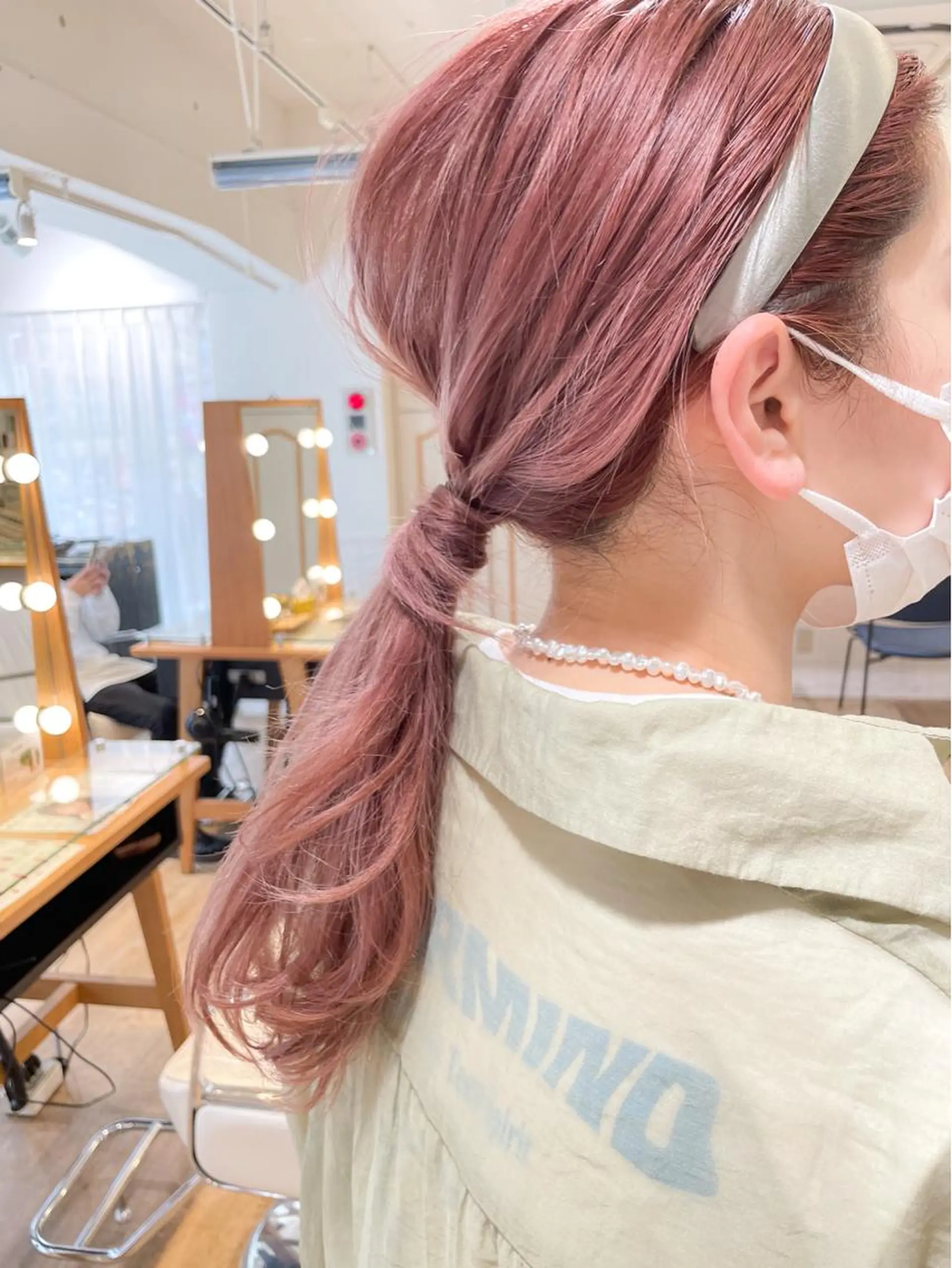 ロング カラー ダブルカラー ピンクカラー ヘアカラー トリートメント ヘッドスパ ✨カラー支持No.1 🧸ワキ カナコ🧸のヘアスタイル