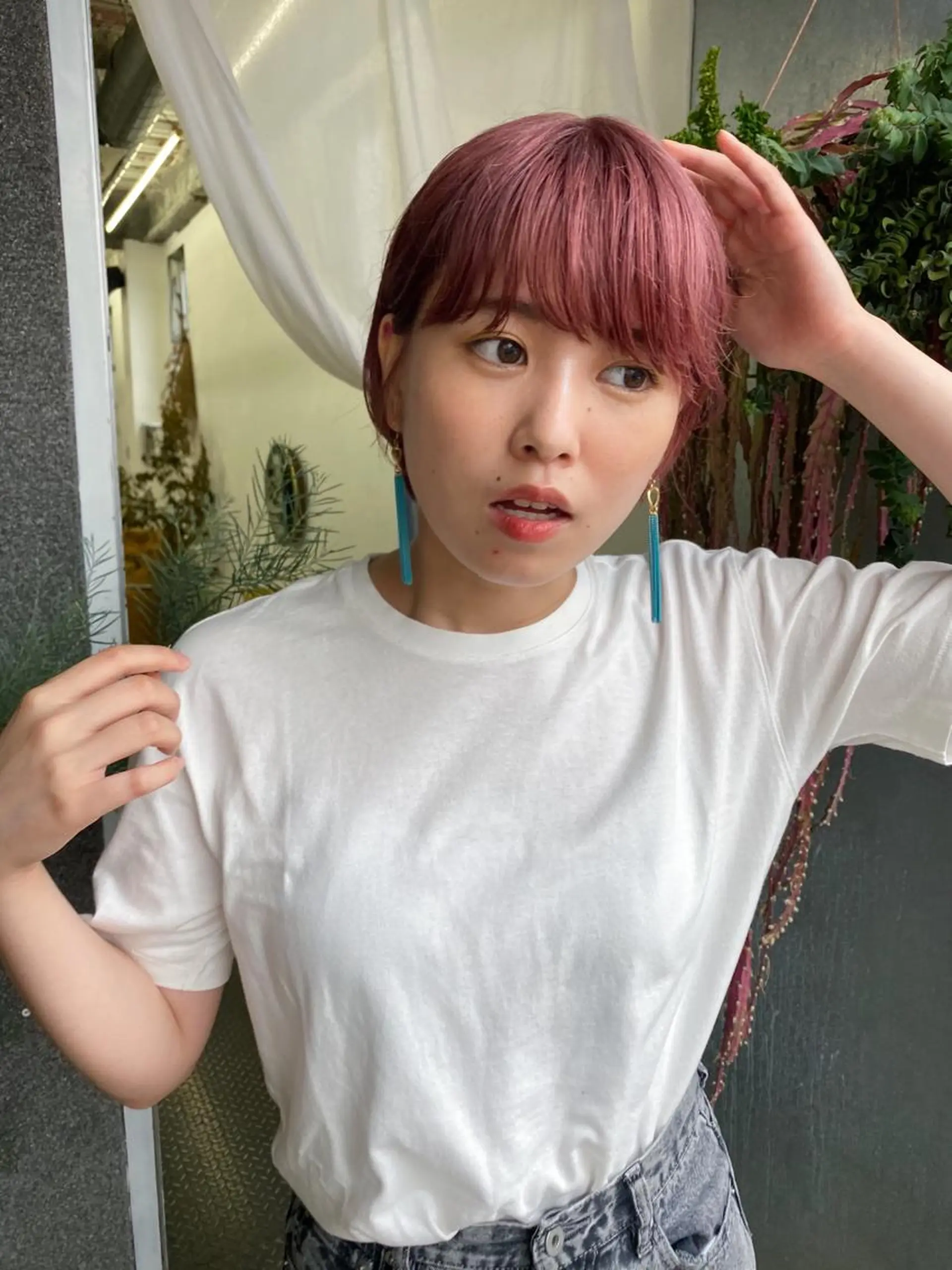ショート カラー バレイヤージュ ブリーチ ケアブリーチ ダブルカラー グラデーションカラー カット ヘアカラー トリートメント qiie/長友 インナーカラーのヘアスタイル