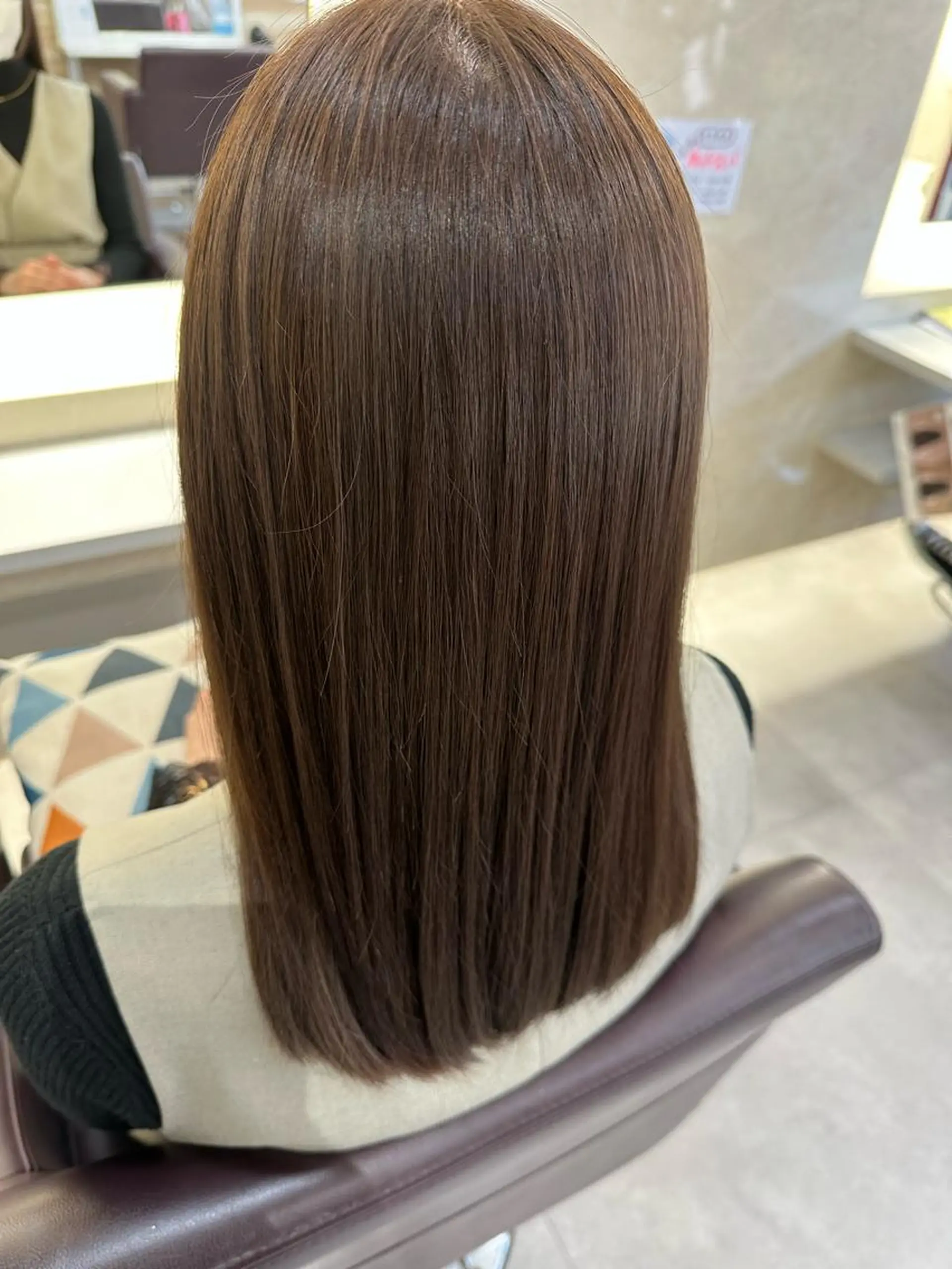 ロング カラー アッシュ ベージュカラー 透明感カラー カット 阪本 愛実のヘアスタイル