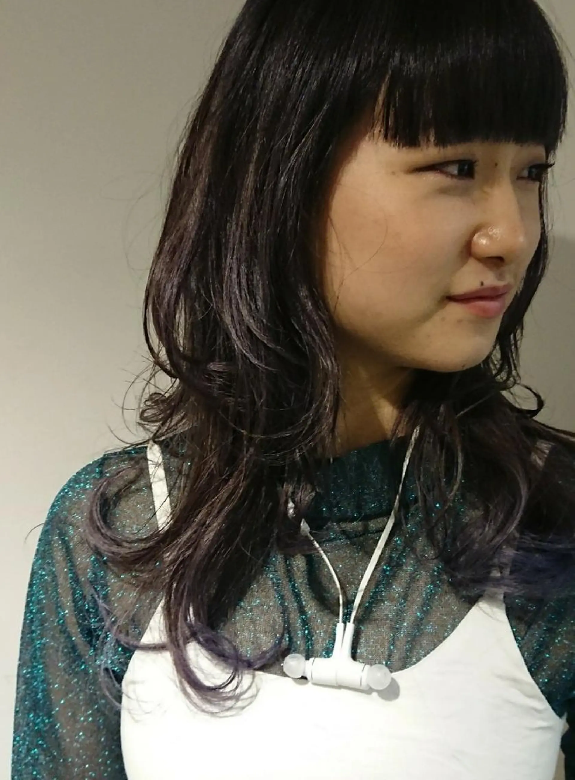 セミロング カラー 透明感カラー ラベンダーカラー ラベンダーグレー coii コイ【原宿/表参道】のヘアスタイル