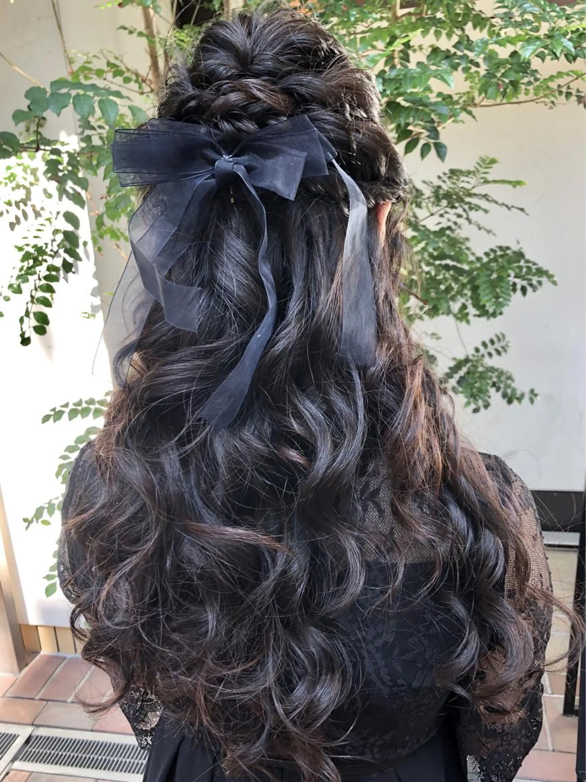 ヘアアレンジ ハーフアップ ヘアセット i MA　ヘアスタジオ所属・勝野 麻美のヘアスタイル