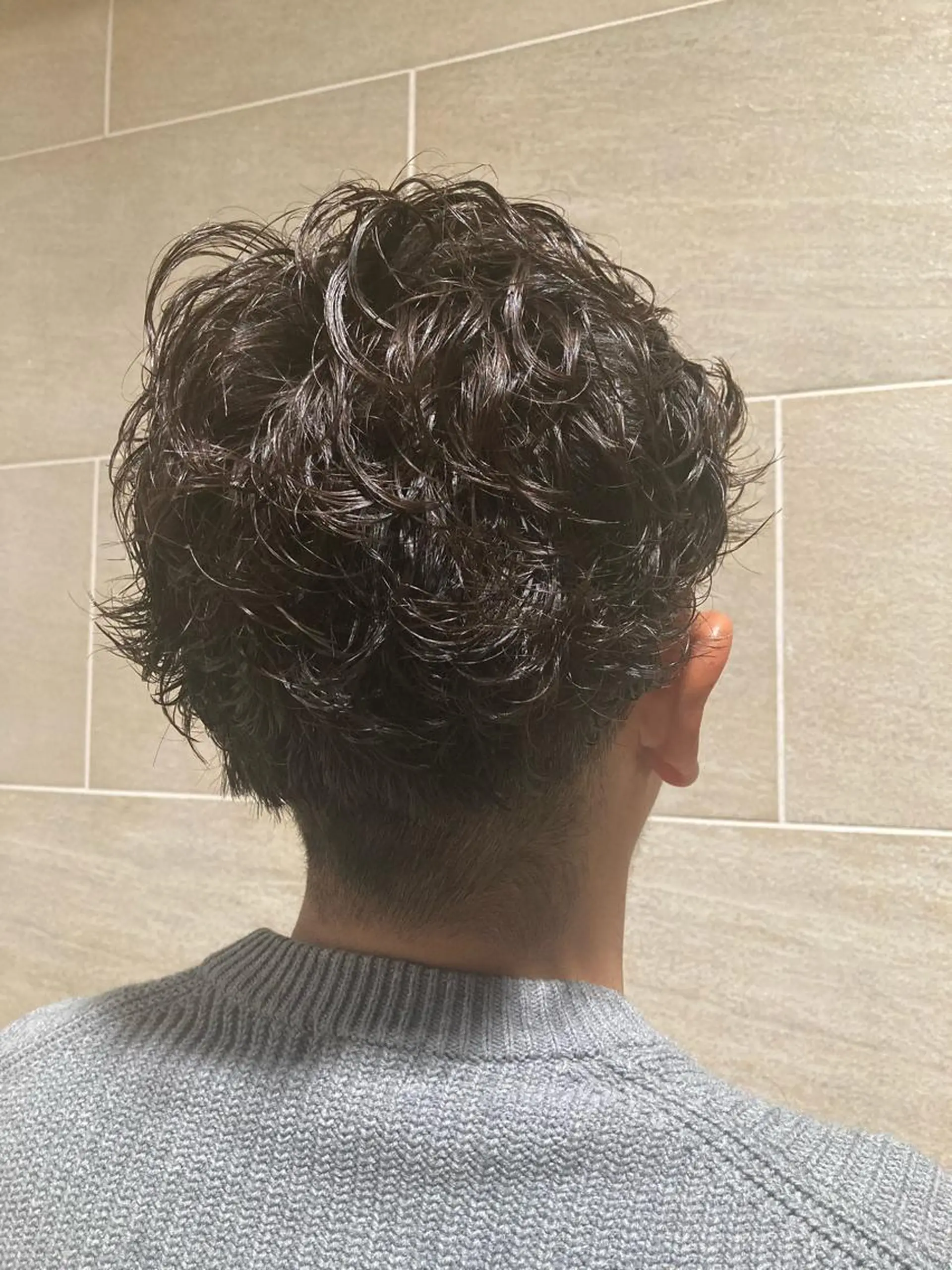 ショート パーマ メンズ 宮原 佳苗のヘアスタイル