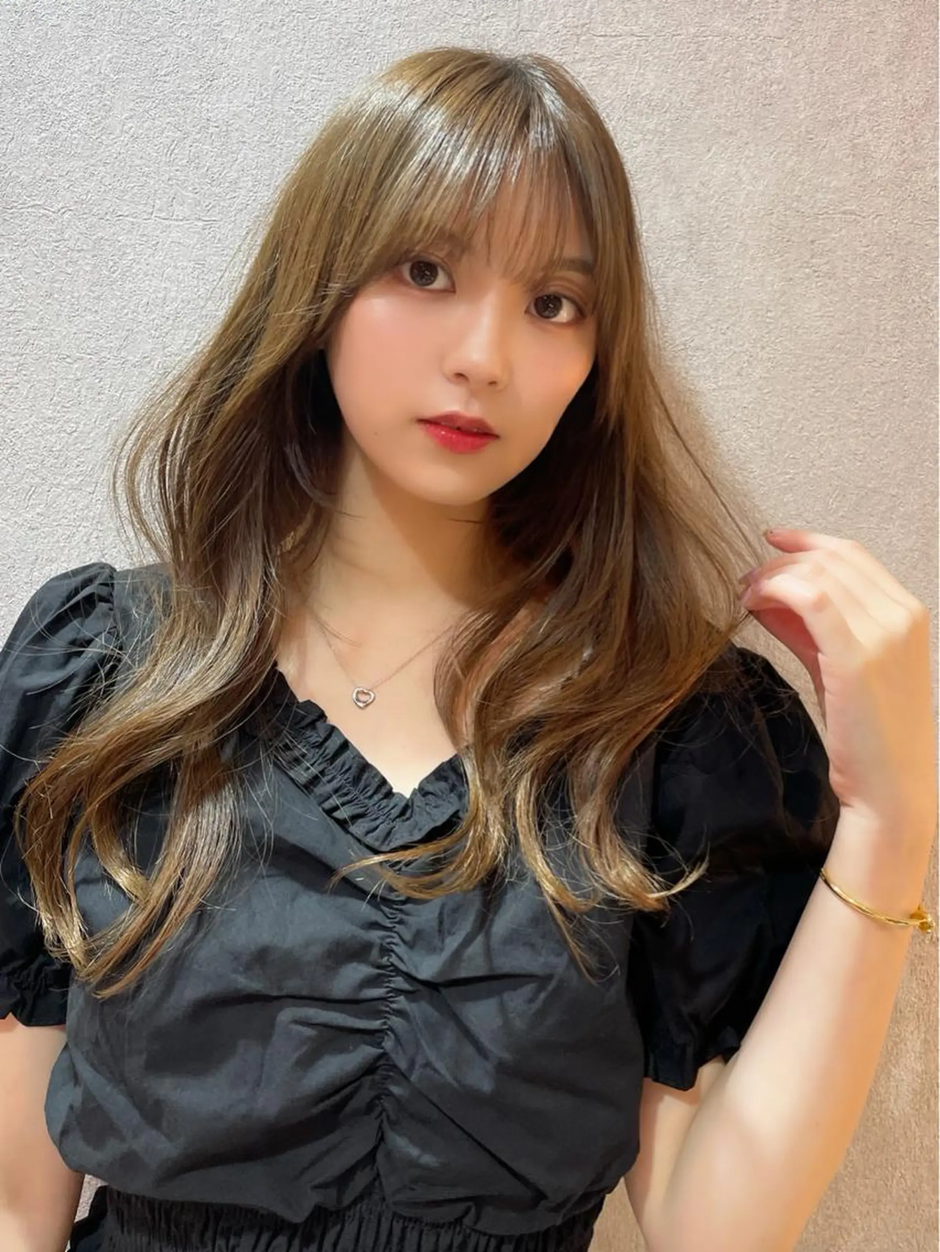 ロング カラー カット ヘアカラー トリートメント 韓国ヘア🤍顔周り/ 髪質改善✨/林遼一郎のヘアスタイル