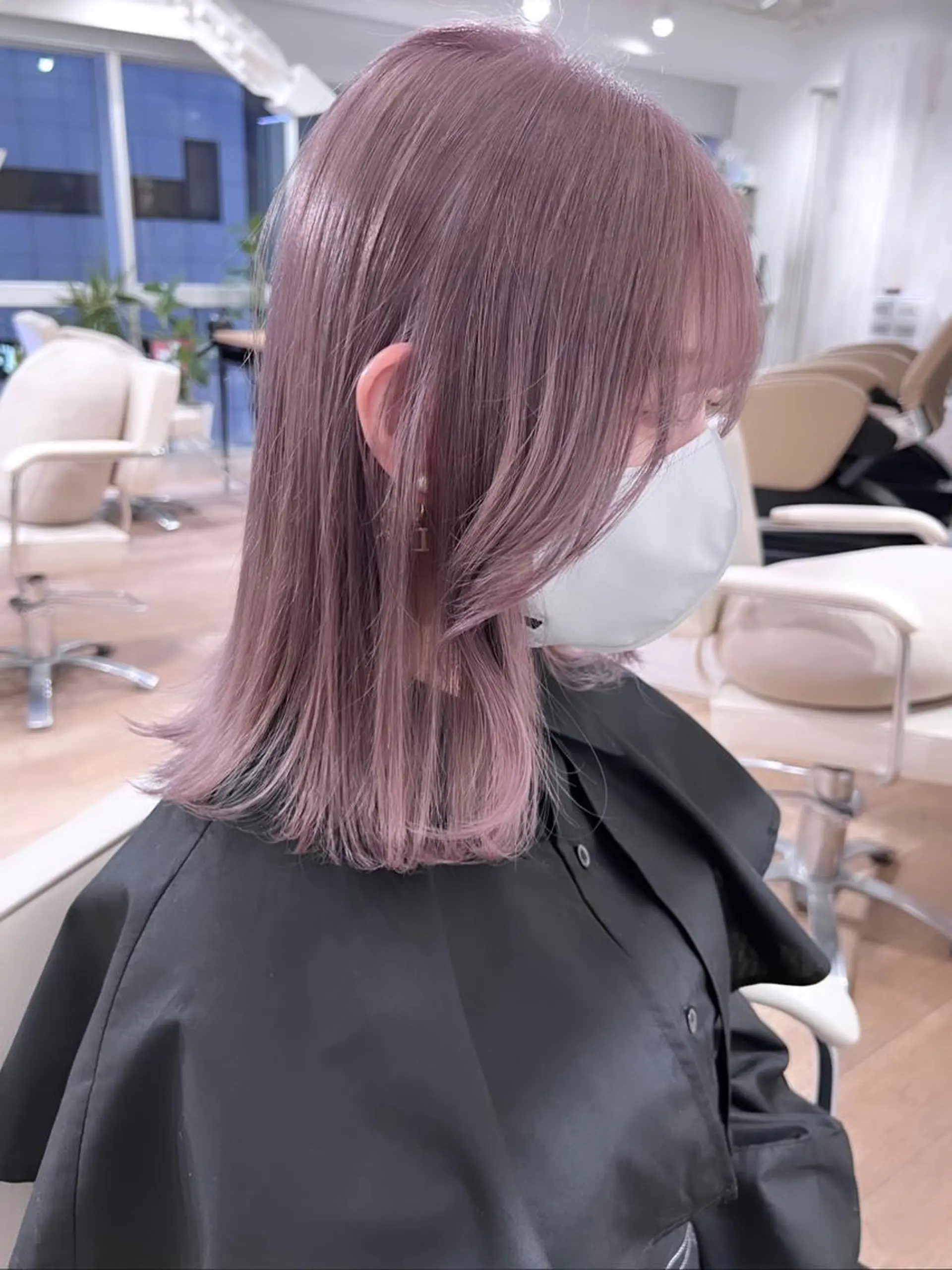 ロング カラー 新宿/レイヤー/ ブリーチ/西川翔真のヘアスタイル