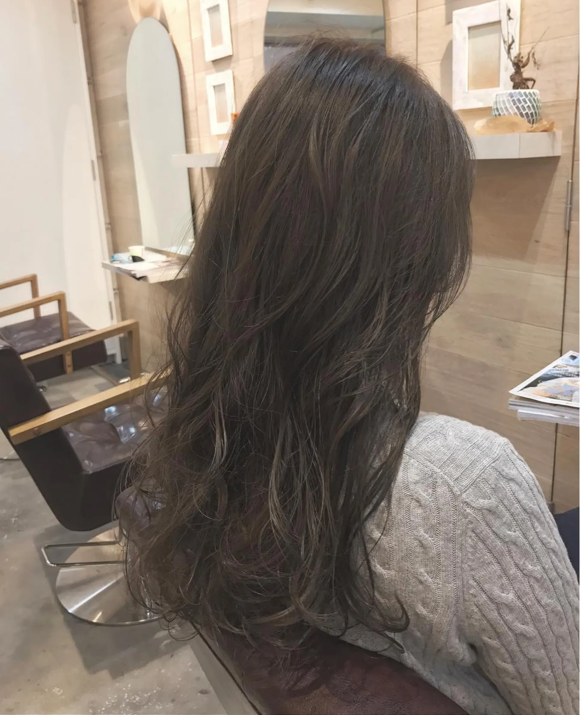 ロング カラー アッシュ グレージュ she2.shinjuku所属・顧客様専用予約 新規予約不可のヘアスタイル