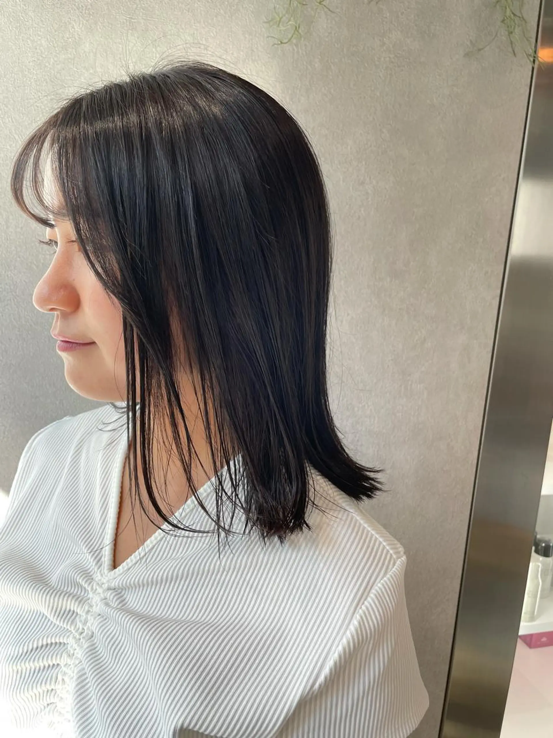 ミディアム カラー ヘアカラー ナチュラル透明感🌱 小山美樹子のヘアスタイル