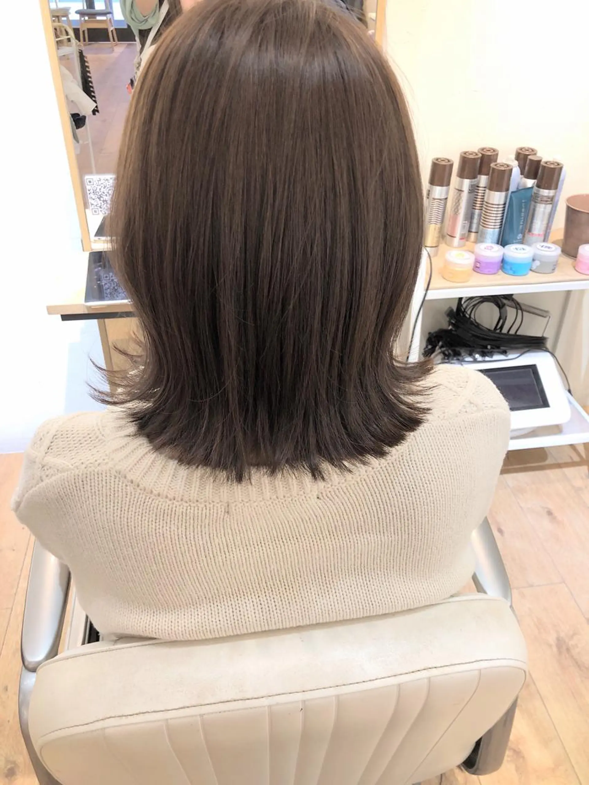 ミディアム カラー カット ヘアカラー トリートメント newi京橋 【sachi】のヘアスタイル
