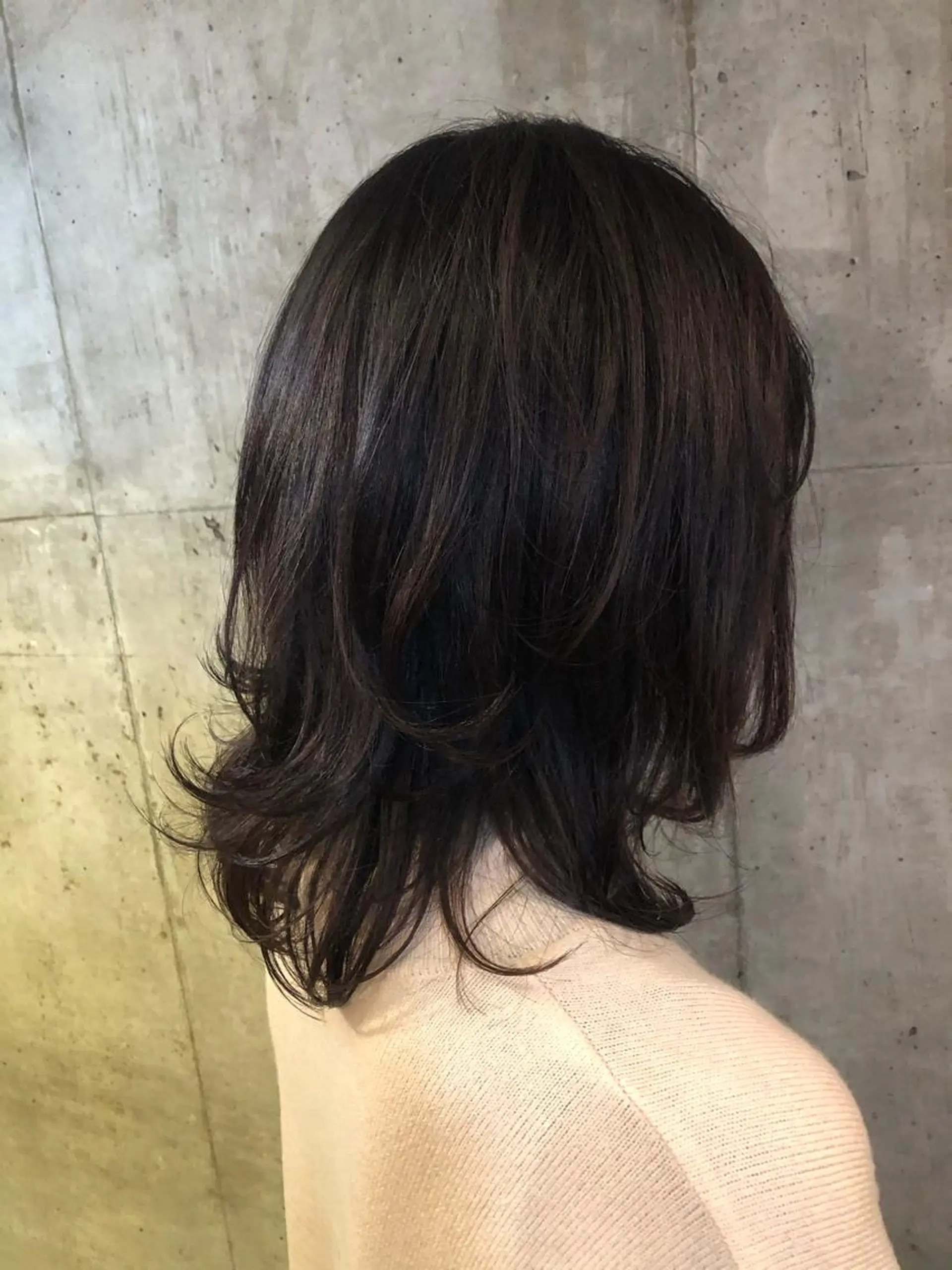 セミロング カラー レイヤーカット ✂︎岡根 京花✂︎のヘアスタイル