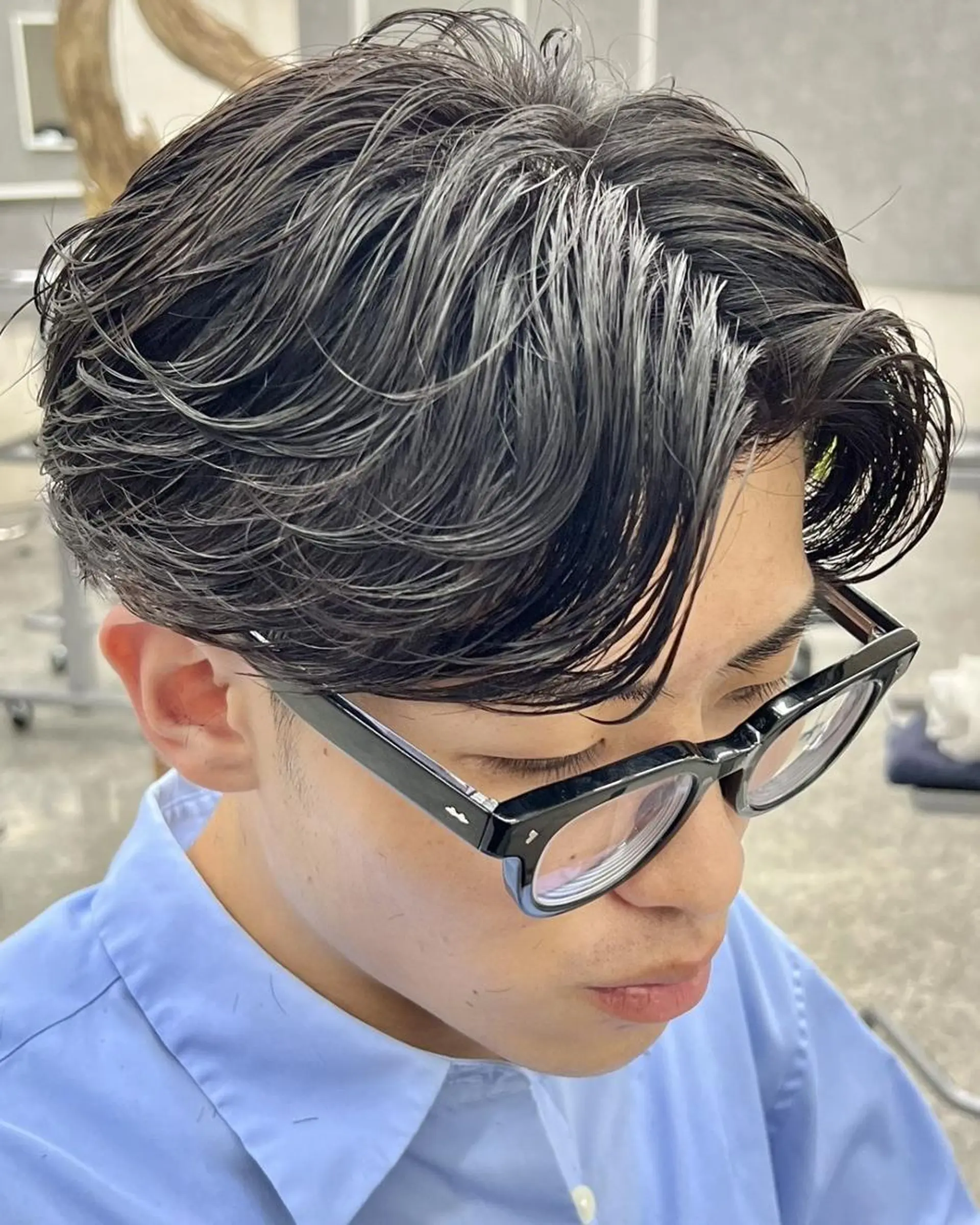 パーマ メンズ カット パーマ GLOP HOMME 店長　アオトのヘアスタイル