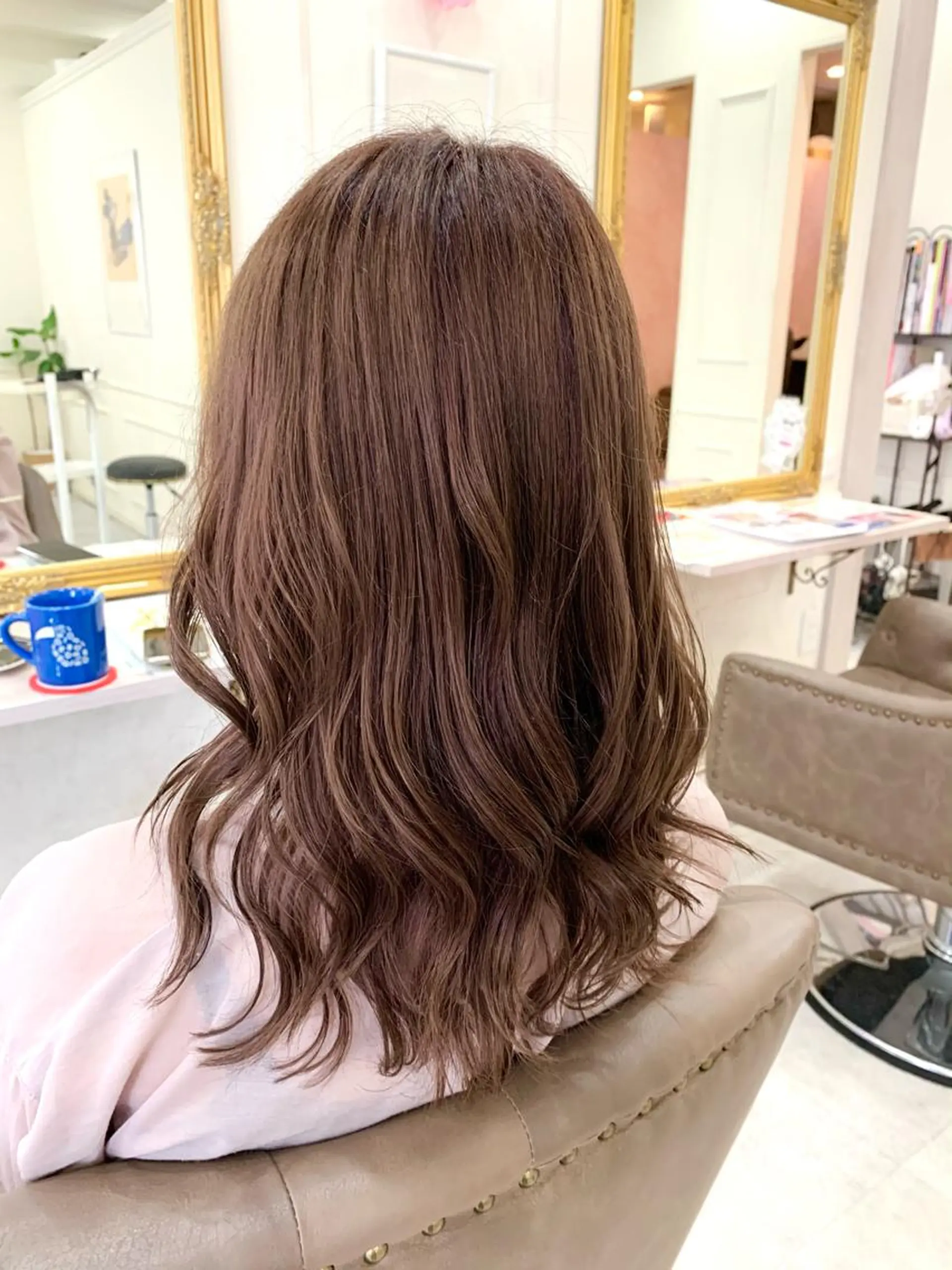 ミディアム カラー ブラウンカラー ダブルカラー ピンクカラー Sail【セイル】所属・喜多 涼のヘアスタイル