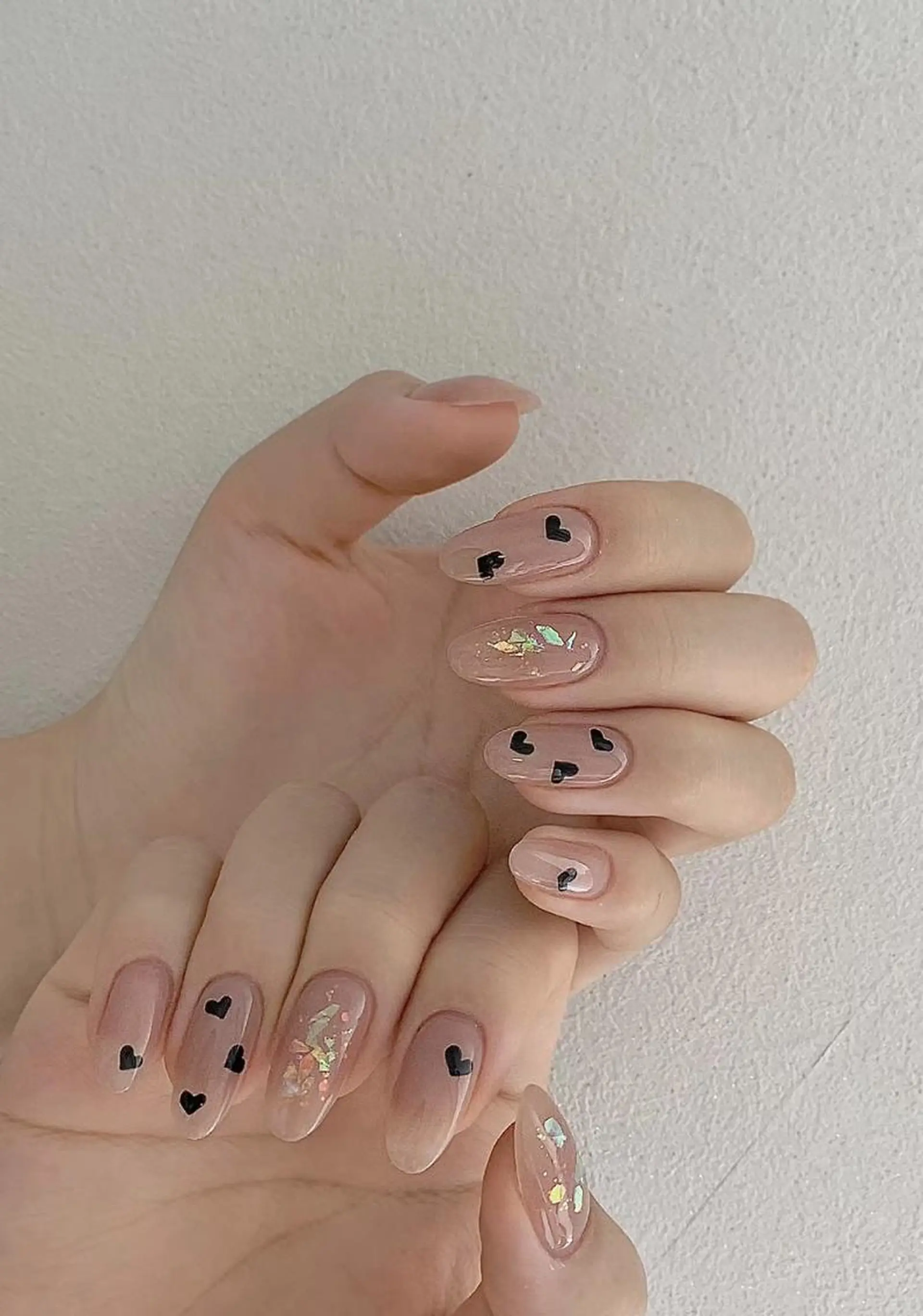 ネイル ブラウン 長さ出し フットネイル ジェルネイル マグネットネイル AB マツエクネイルサロンのマツエク・マツパデザイン