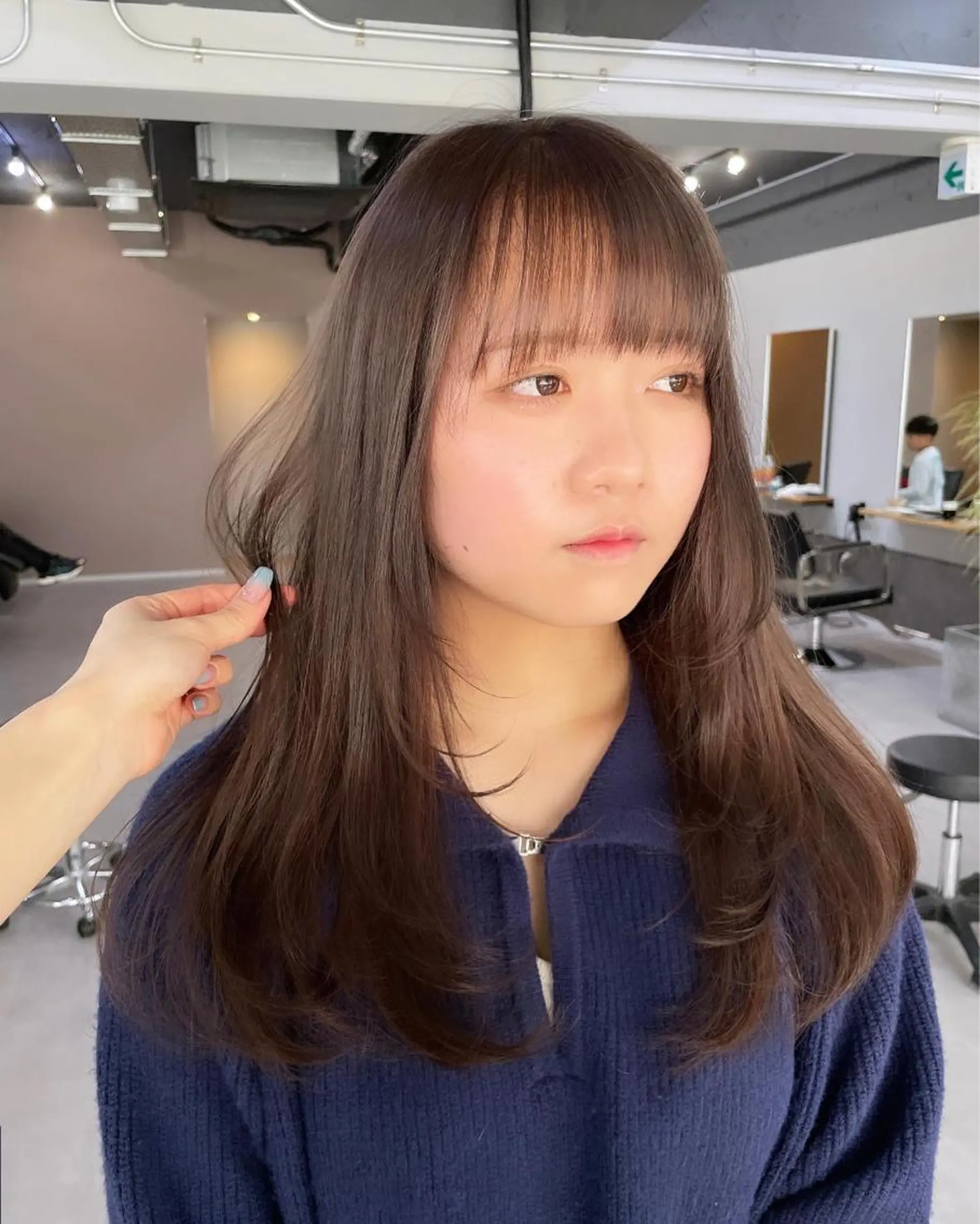ロング カラー ヘアカラー ミルクティーベージュ ❤︎レイヤー　MIAのヘアスタイル