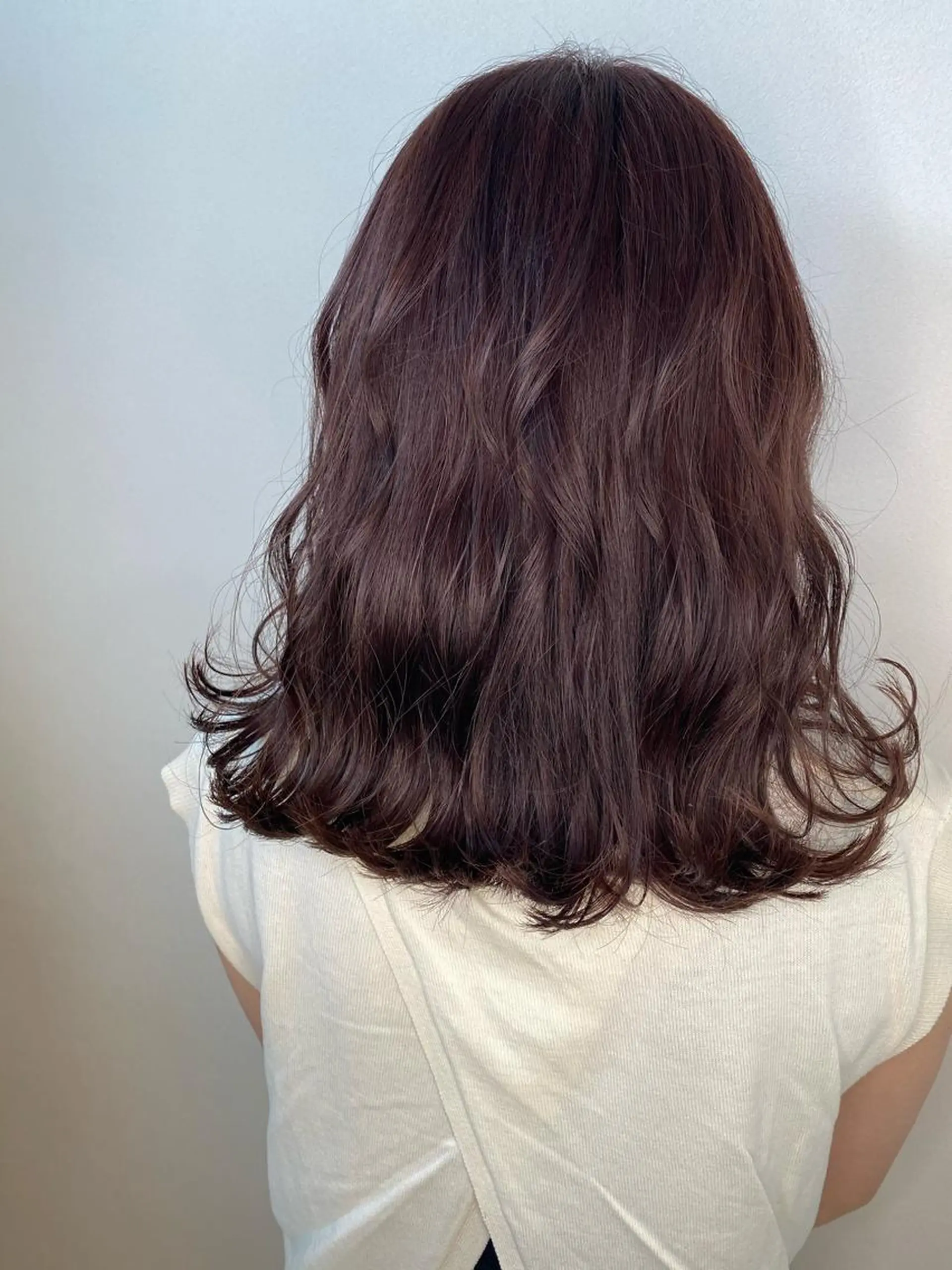 セミロング ピンクブラウン ヘアカラー トリートメント N° Elune MIYUUのヘアスタイル