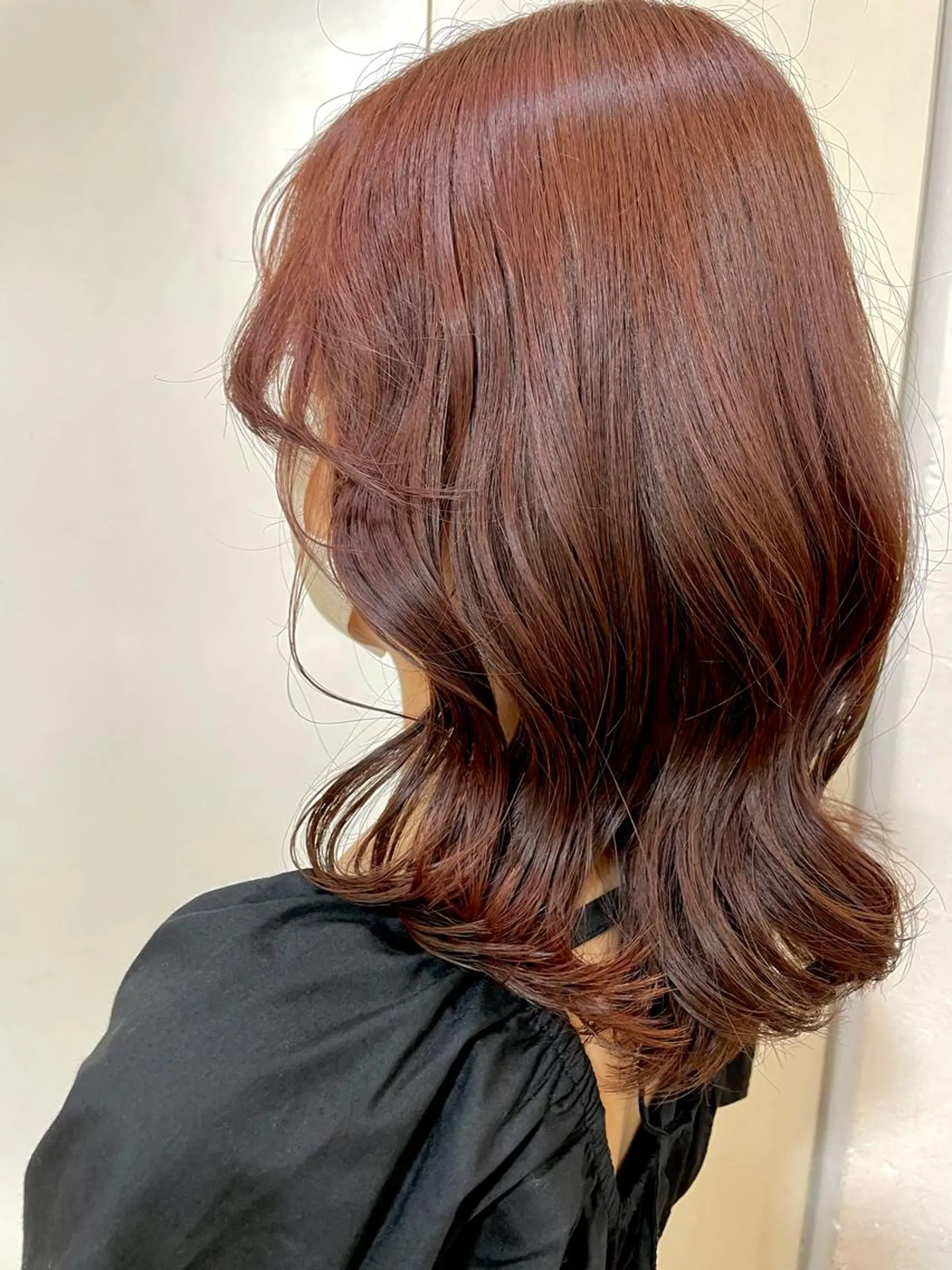 セミロング カラー ピンクカラー 🦋透明感 艶カラー Rie🦋のヘアスタイル