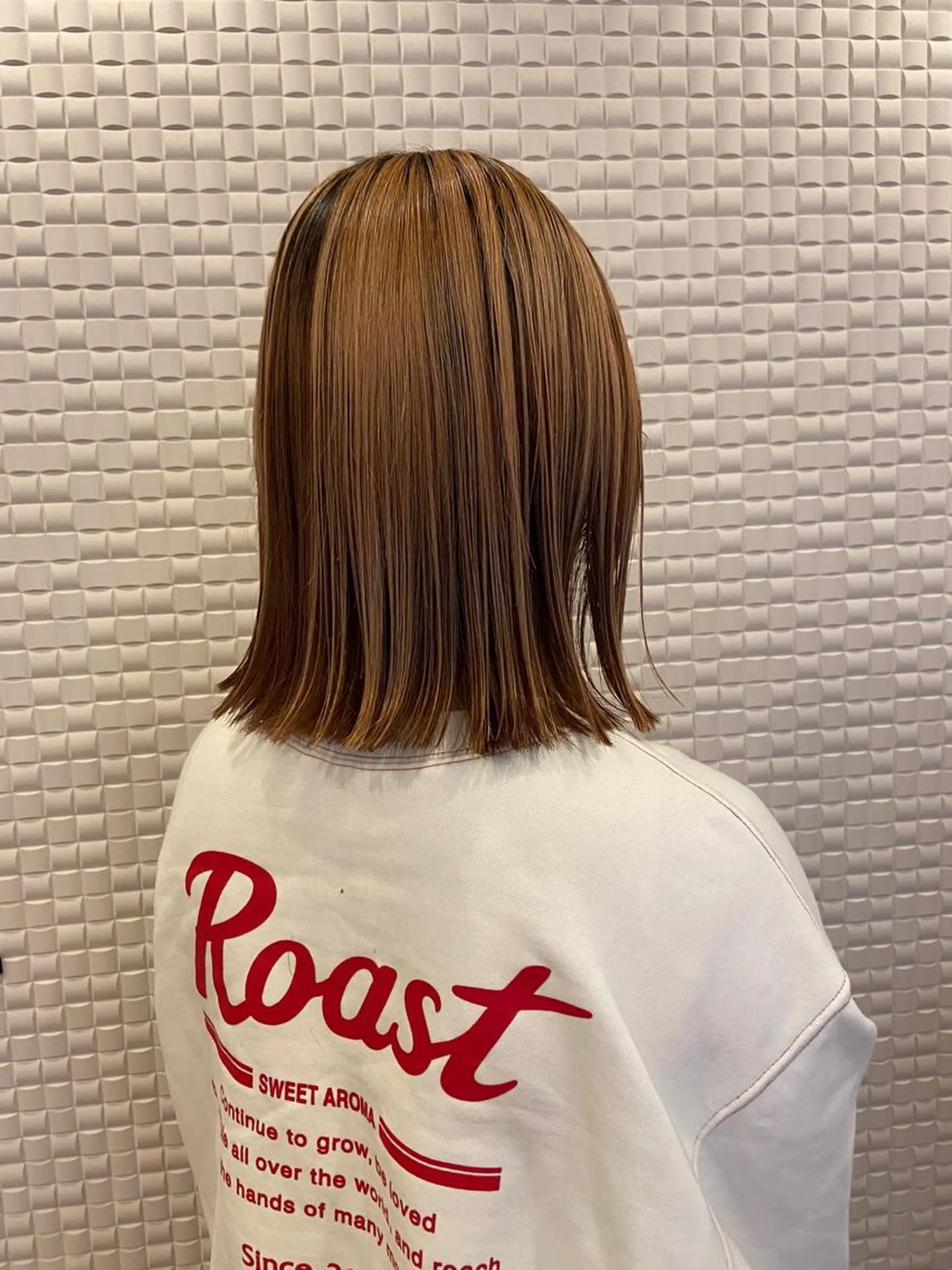 ミディアム カット ヘアカラー 池田 愛のヘアスタイル