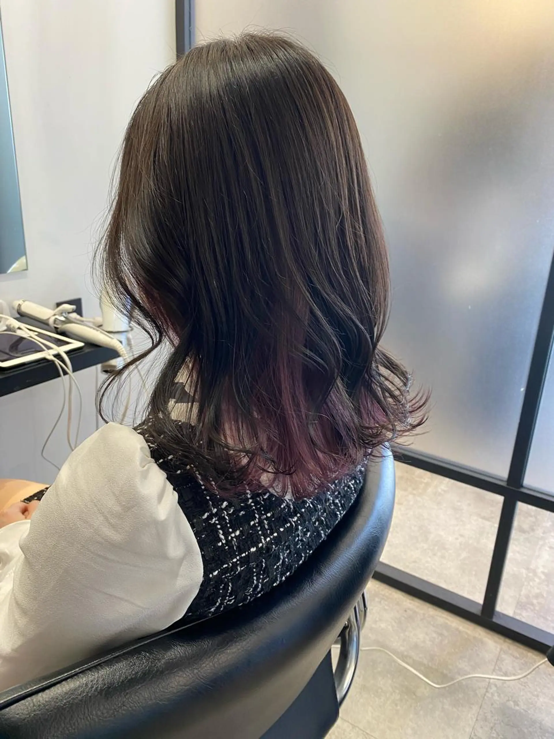 ミディアム カラー 【艶髪×韓国風】 毛流れ職人 RYOのヘアスタイル