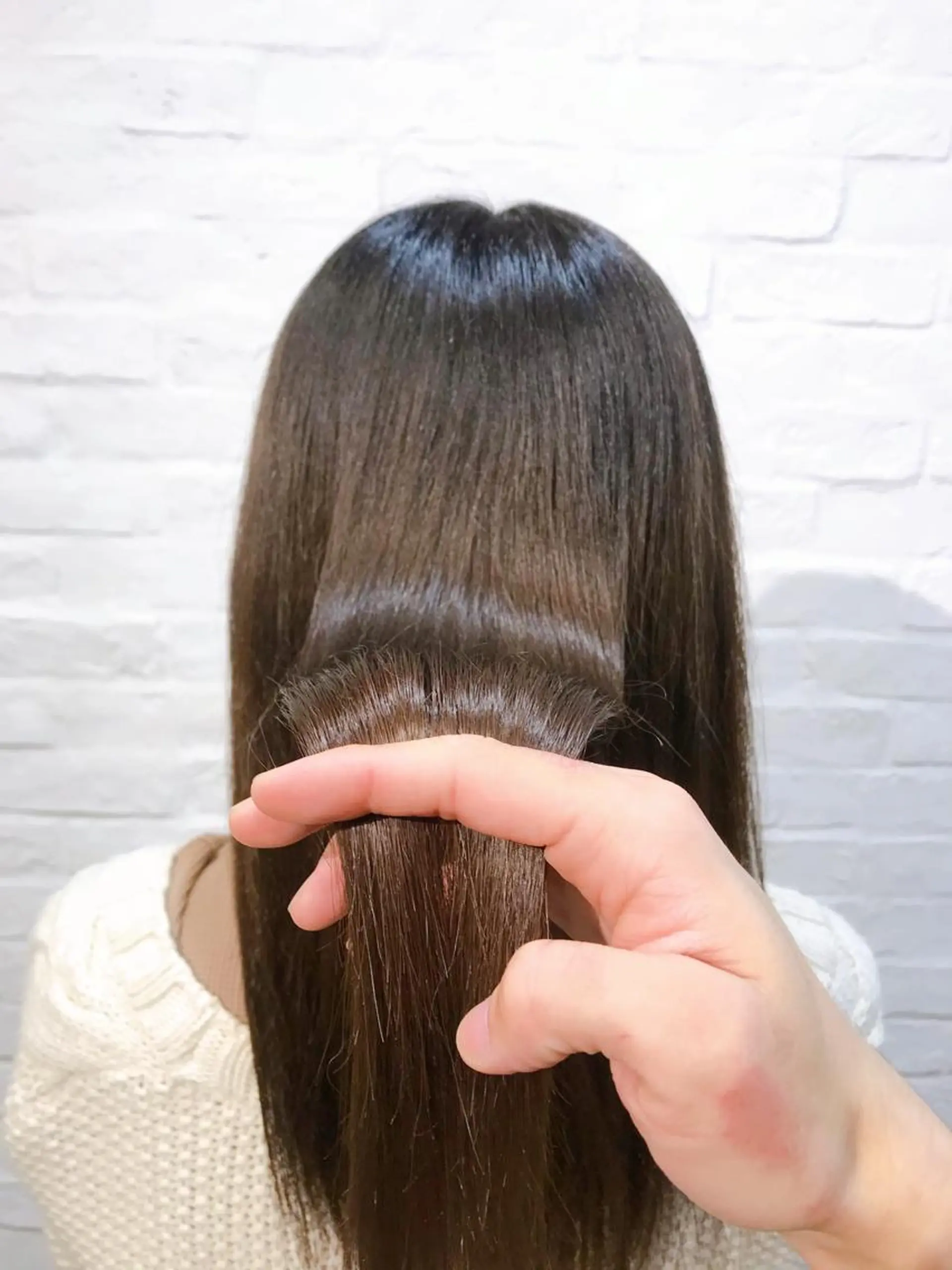 ロング トリートメント 酸熱トリートメント カット トリートメント 透明感・ハイトーン・ 艶カラー/若林のヘアスタイル