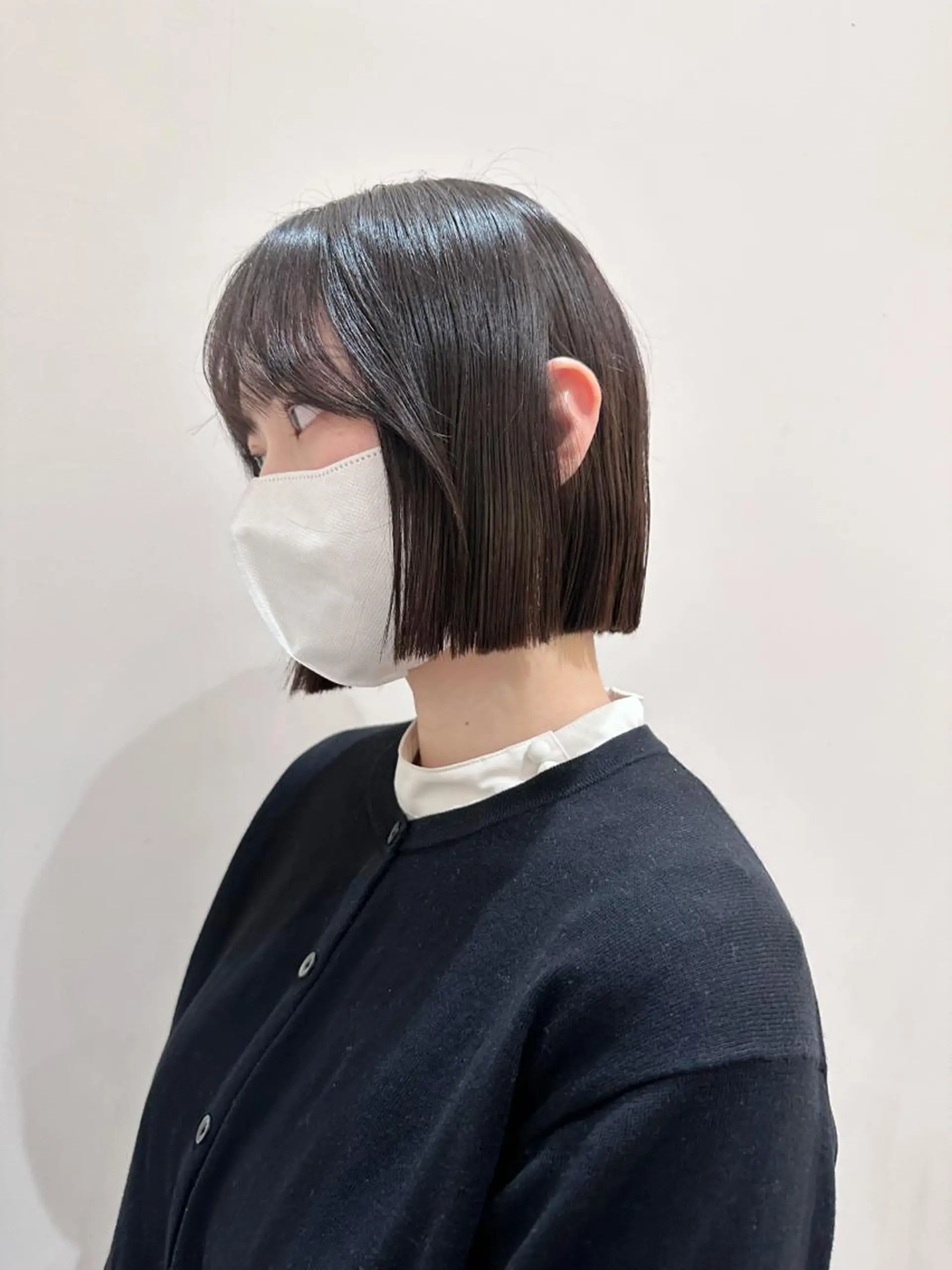 ミディアム ヘアアレンジ 切りっぱなしボブ ボブレイヤー ボブ 顔周りカット 韓国風ヘア 🌿ブリーチ/髪質 改善/🌿‬JINのヘアスタイル