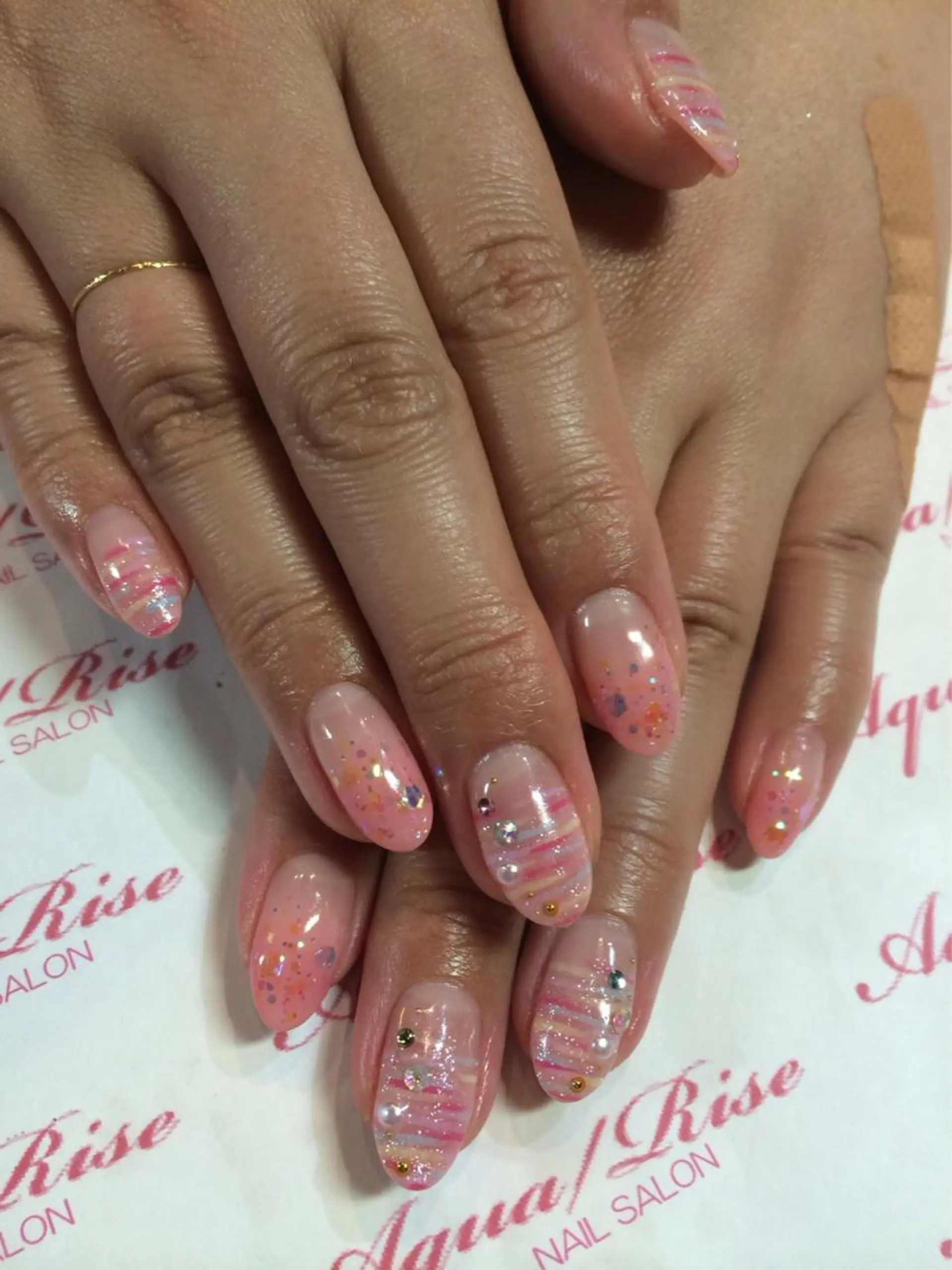 ネイル 春ネイル アクアライズ所属・アクア ライズのネイルデザイン