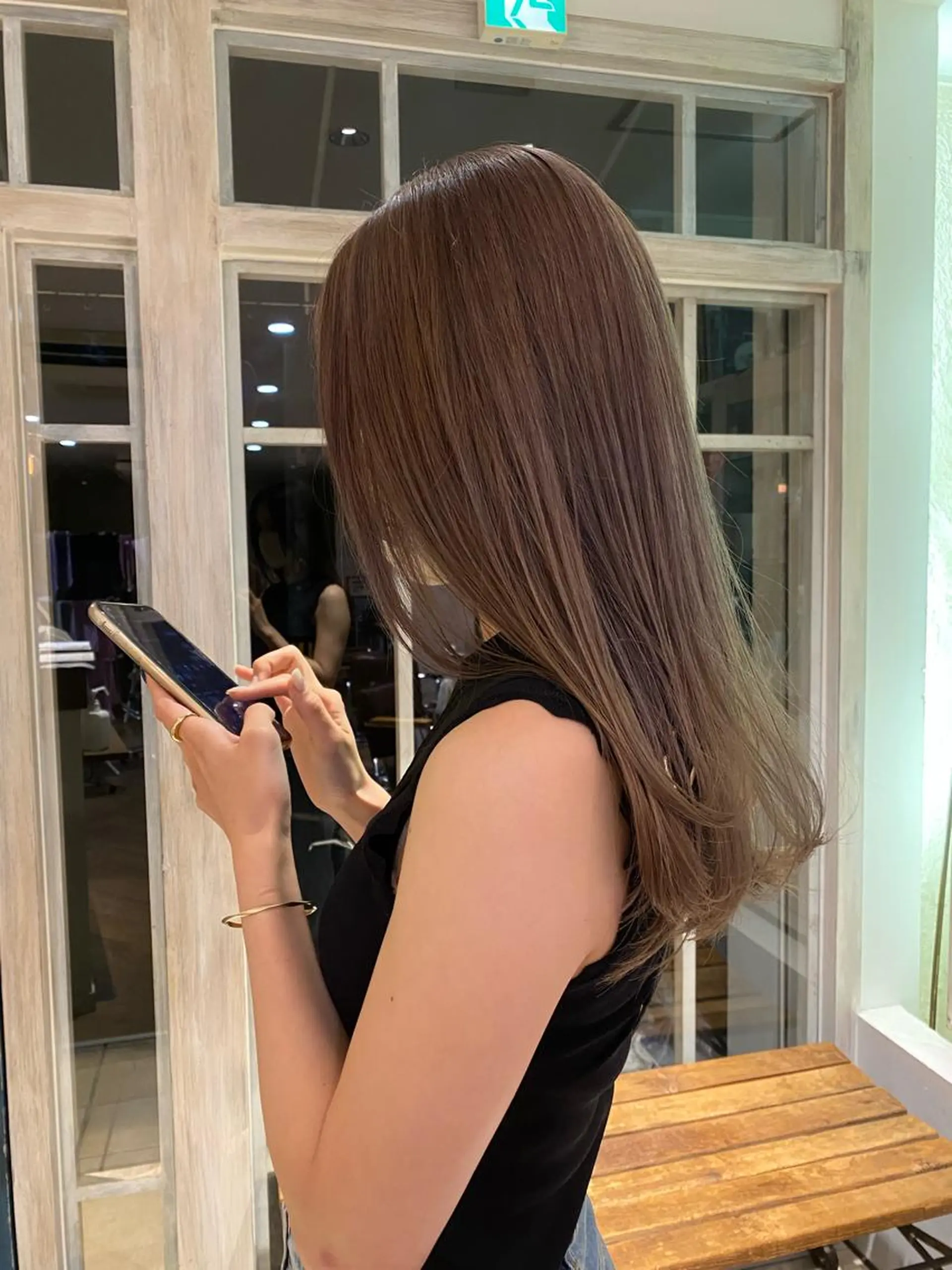ロング カラー Manaka🟤 Musiiik　今泉のヘアスタイル
