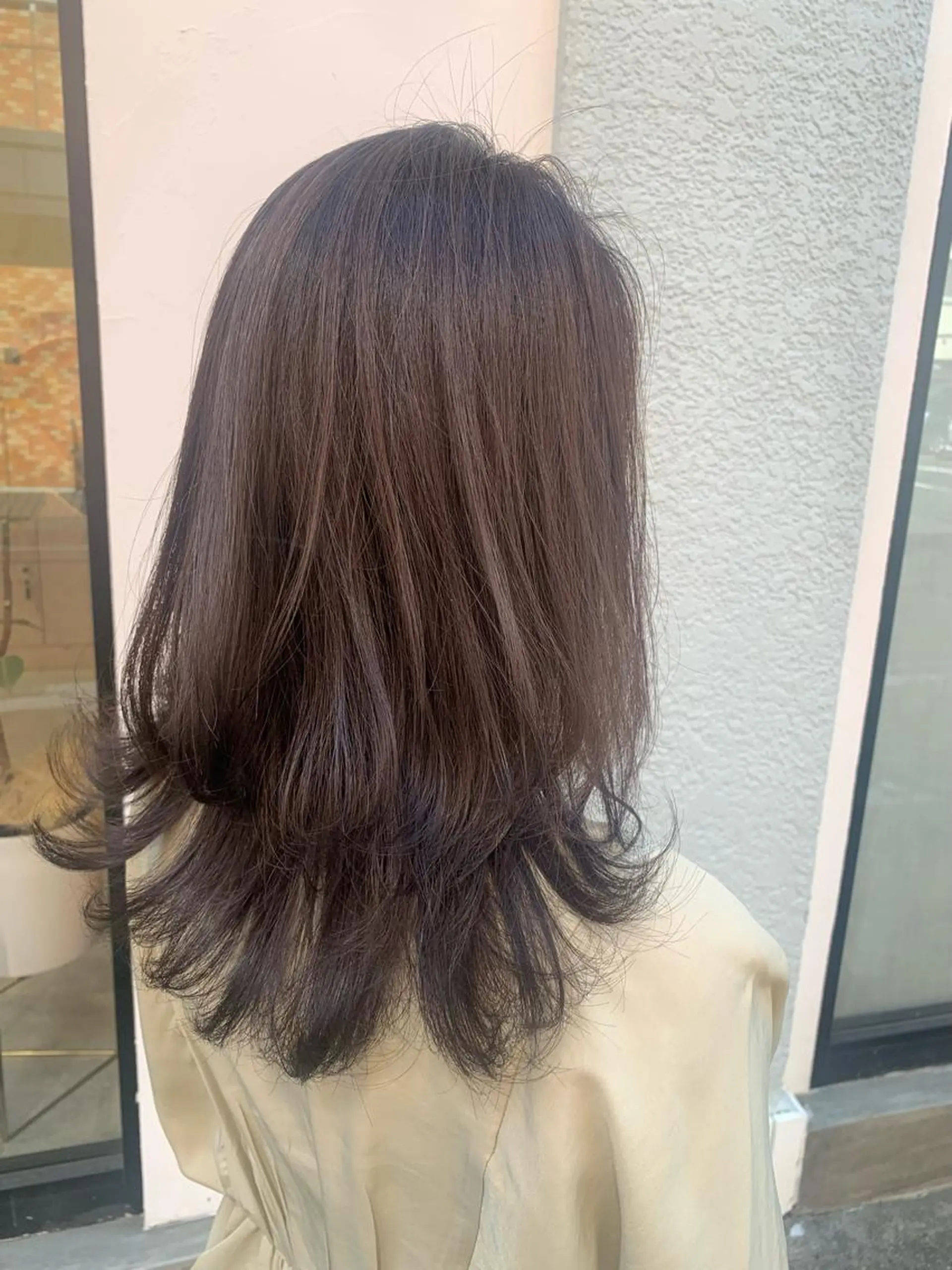 セミロング ハイライト カット ヘアカラー ボブ/縮毛矯正 /佐藤　奈巳のヘアスタイル