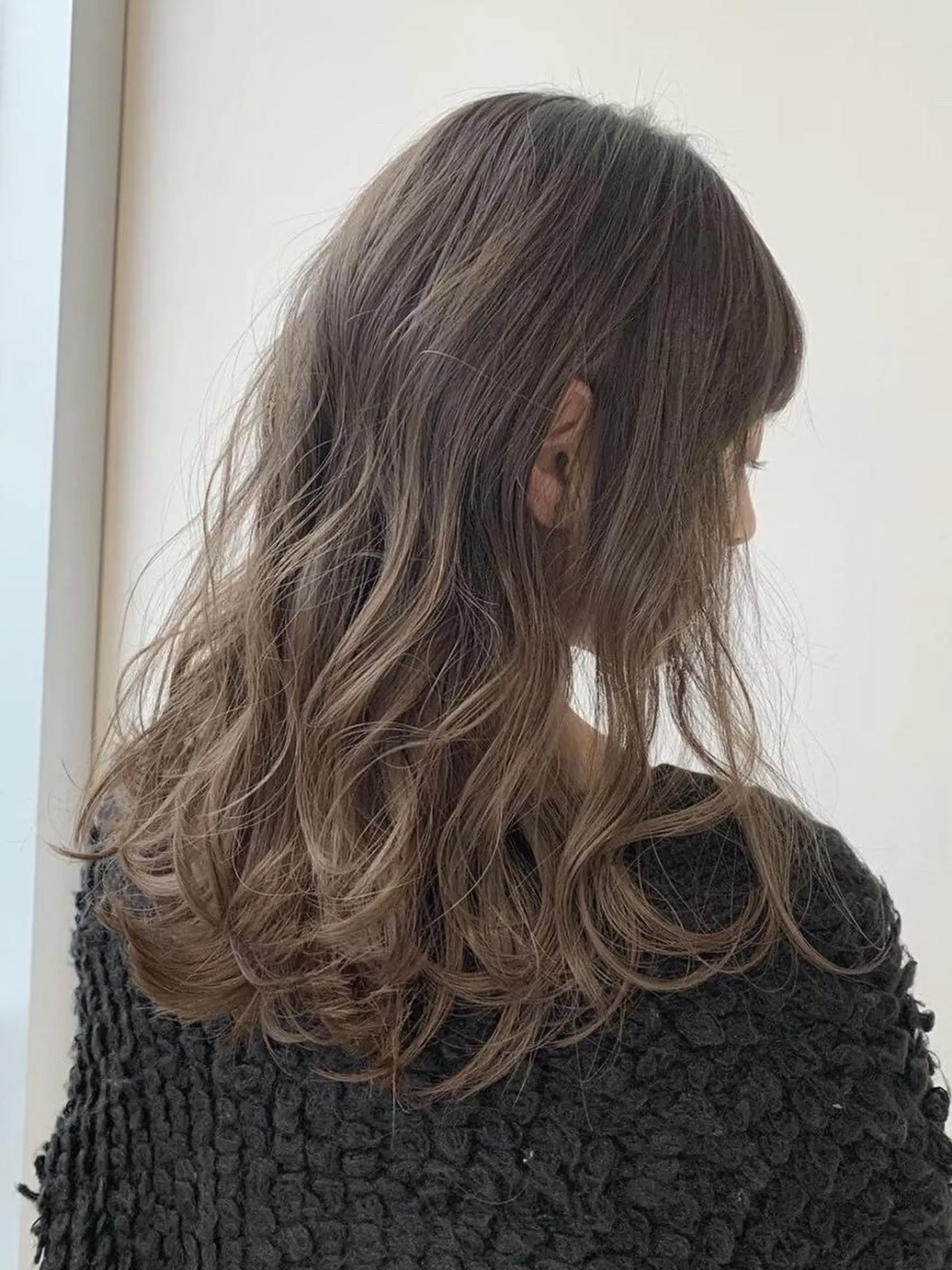 ロング 毛流れパーマ&縮毛 ⚔️夢生志(ゆうし)のヘアスタイル