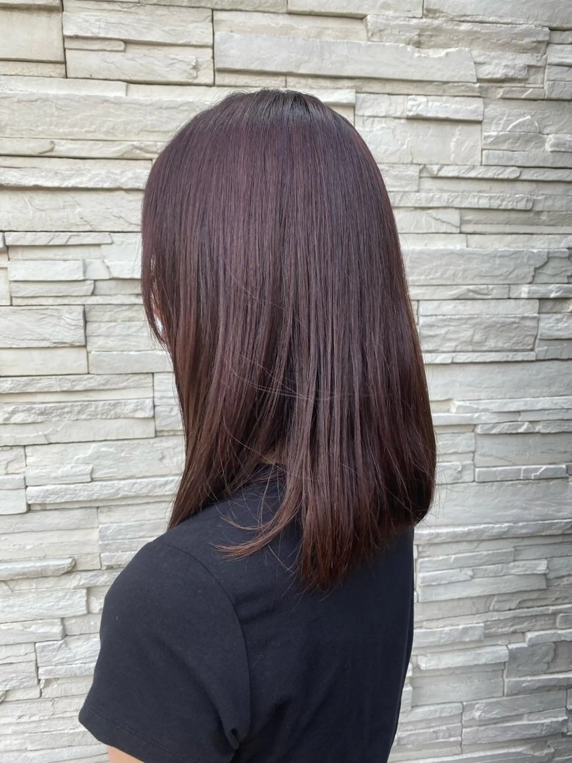 ミディアム パープルカラー ヘッドスパ好き美容師 ✂︎小川仁美のヘアスタイル