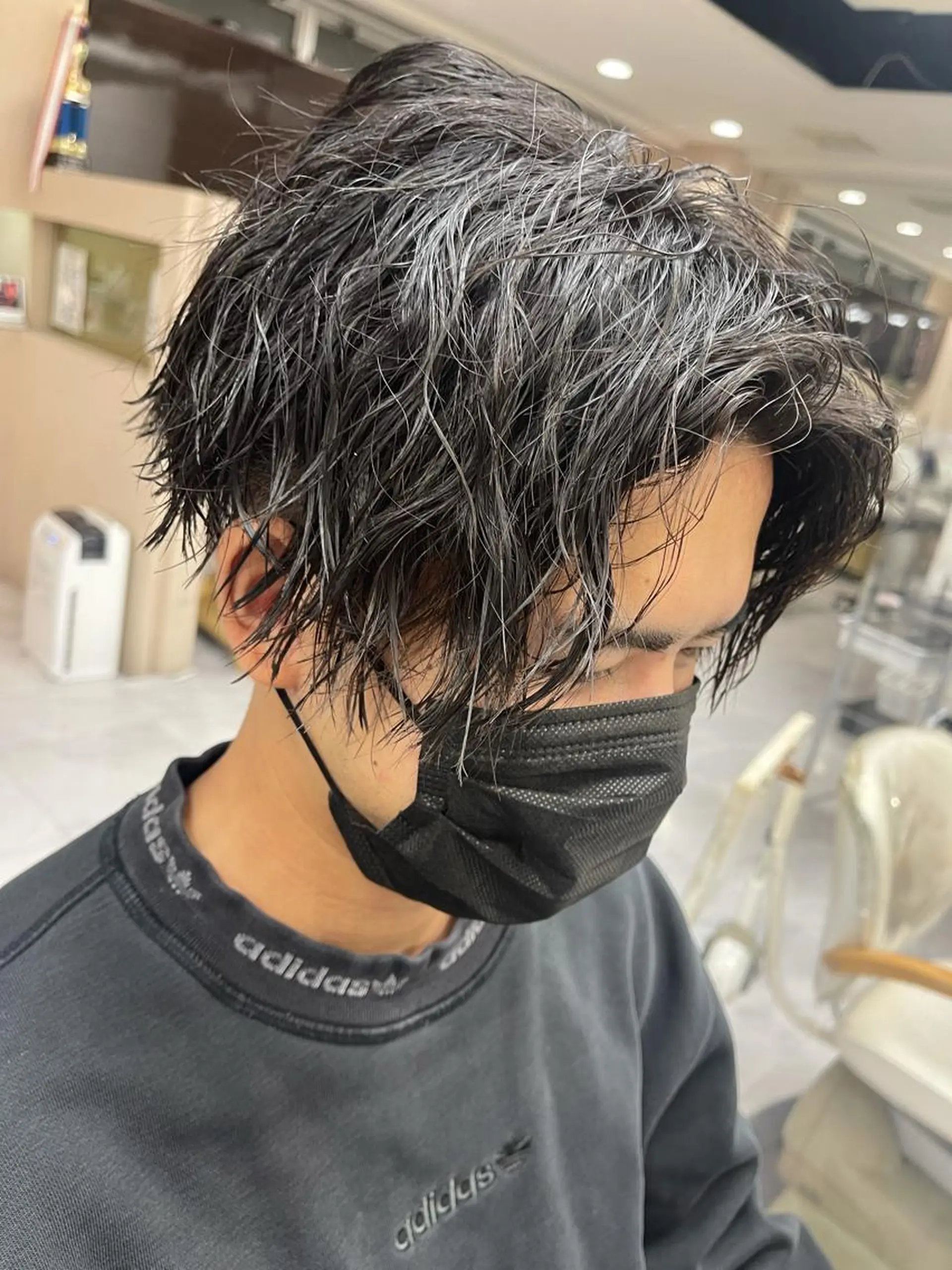 ショート カット パーマ トリートメント ✨メンズ支持率no1 野上✨のヘアスタイル
