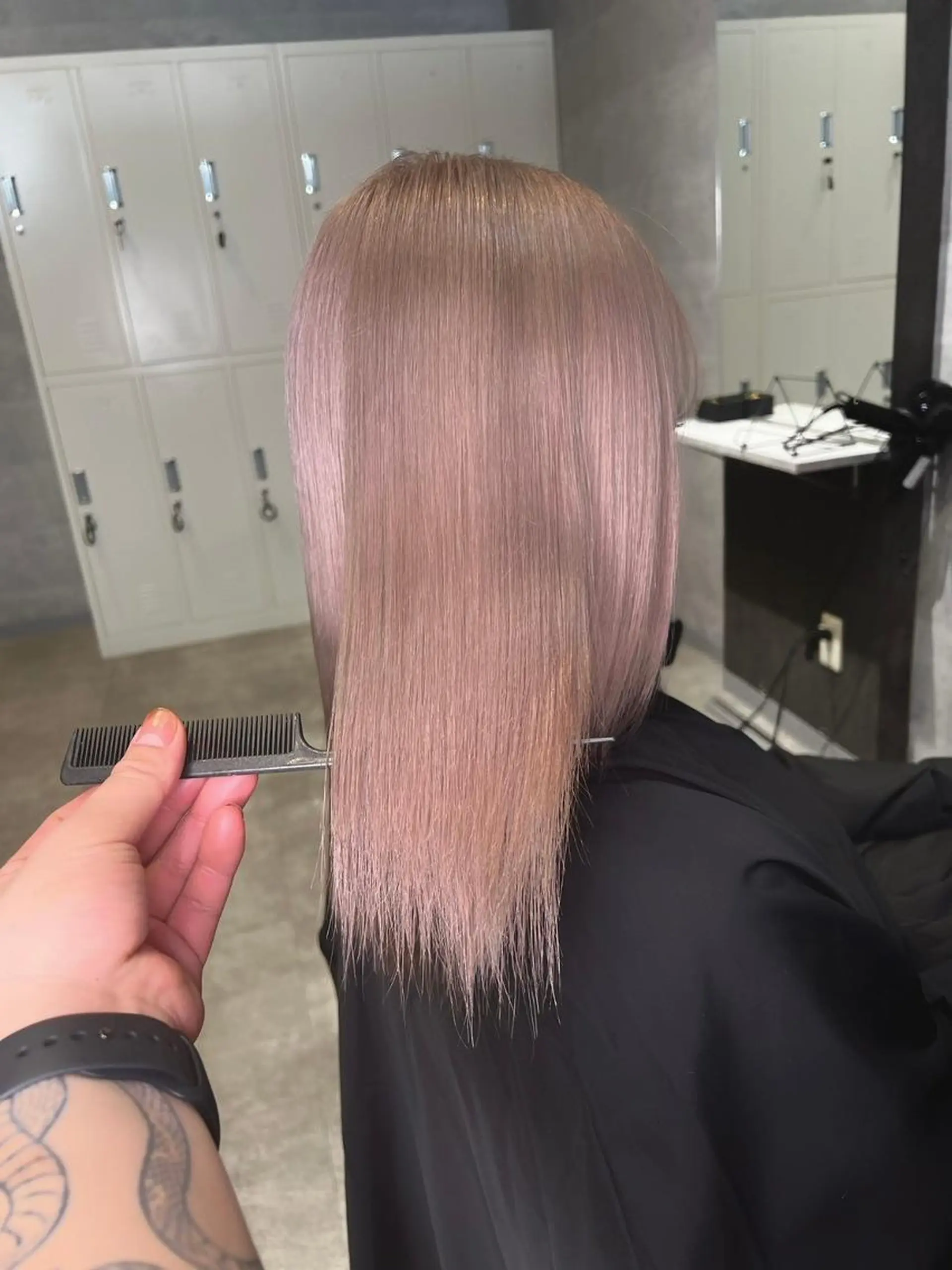 セミロング 外国人風カラー ハイライト 髪質改善 似合わせカット トリートメント カット ヘアカラー トリートメント BUCKS【天王寺】 バックス【駅30秒】のヘアスタイル