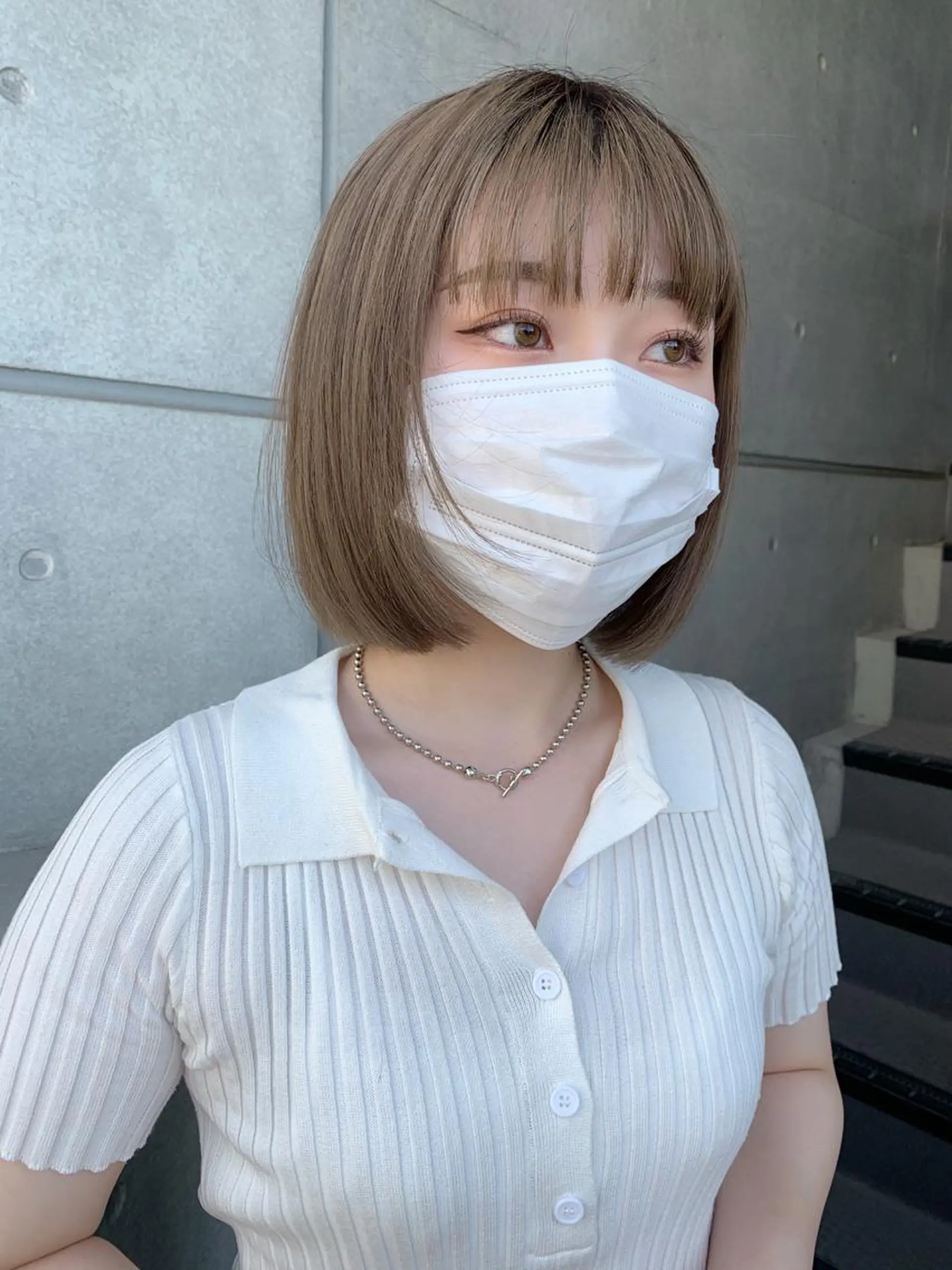 ミディアム カット ヘアカラー トリートメント オシャレ髪✔️ 店長オオキアキヒロのヘアスタイル