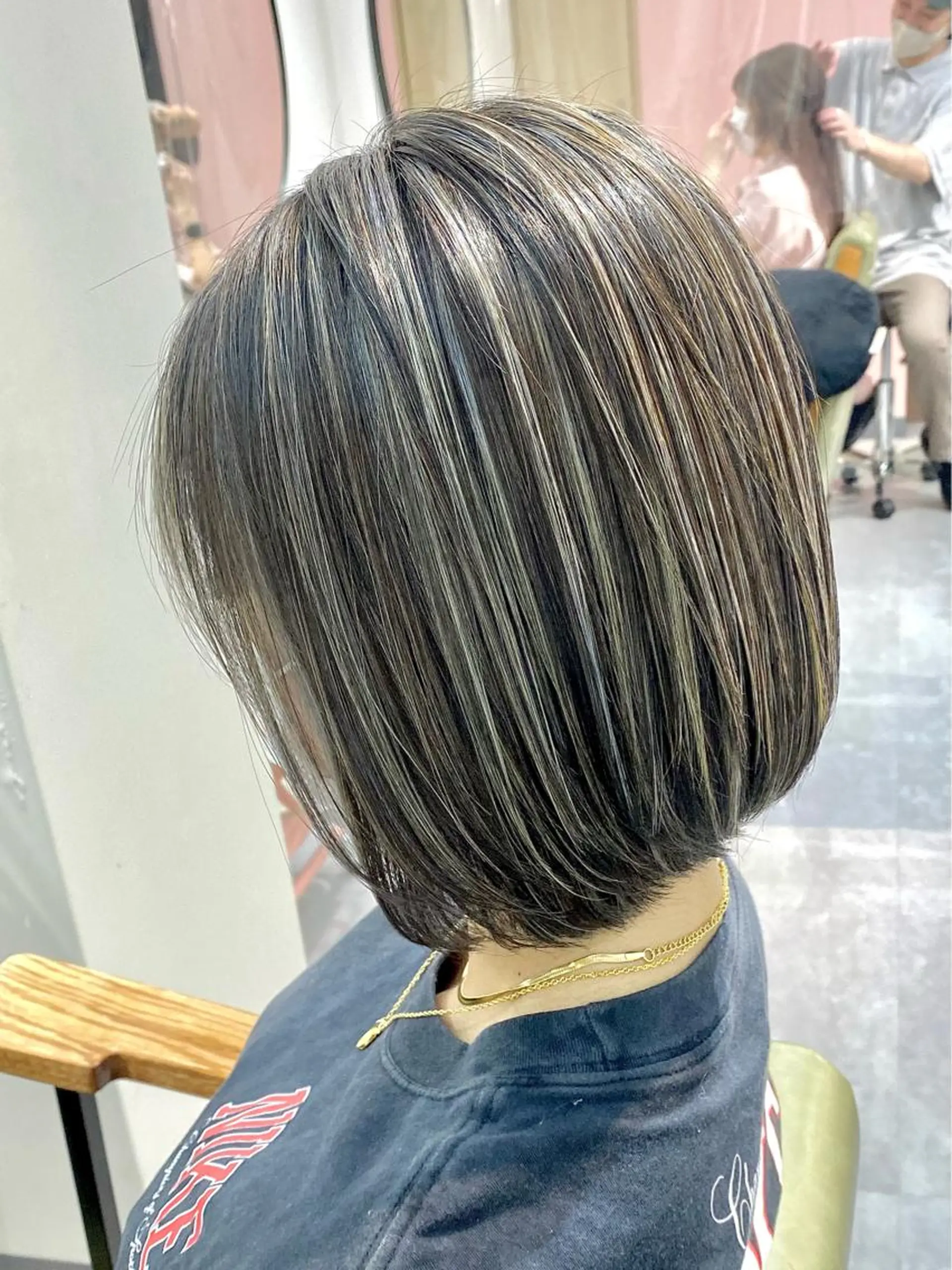 ミディアム カラー ハイライトカラー ハイライト ヘアカラー トリートメント ヘアセット 💘カラー特化美容師 尾崎拓己のヘアスタイル