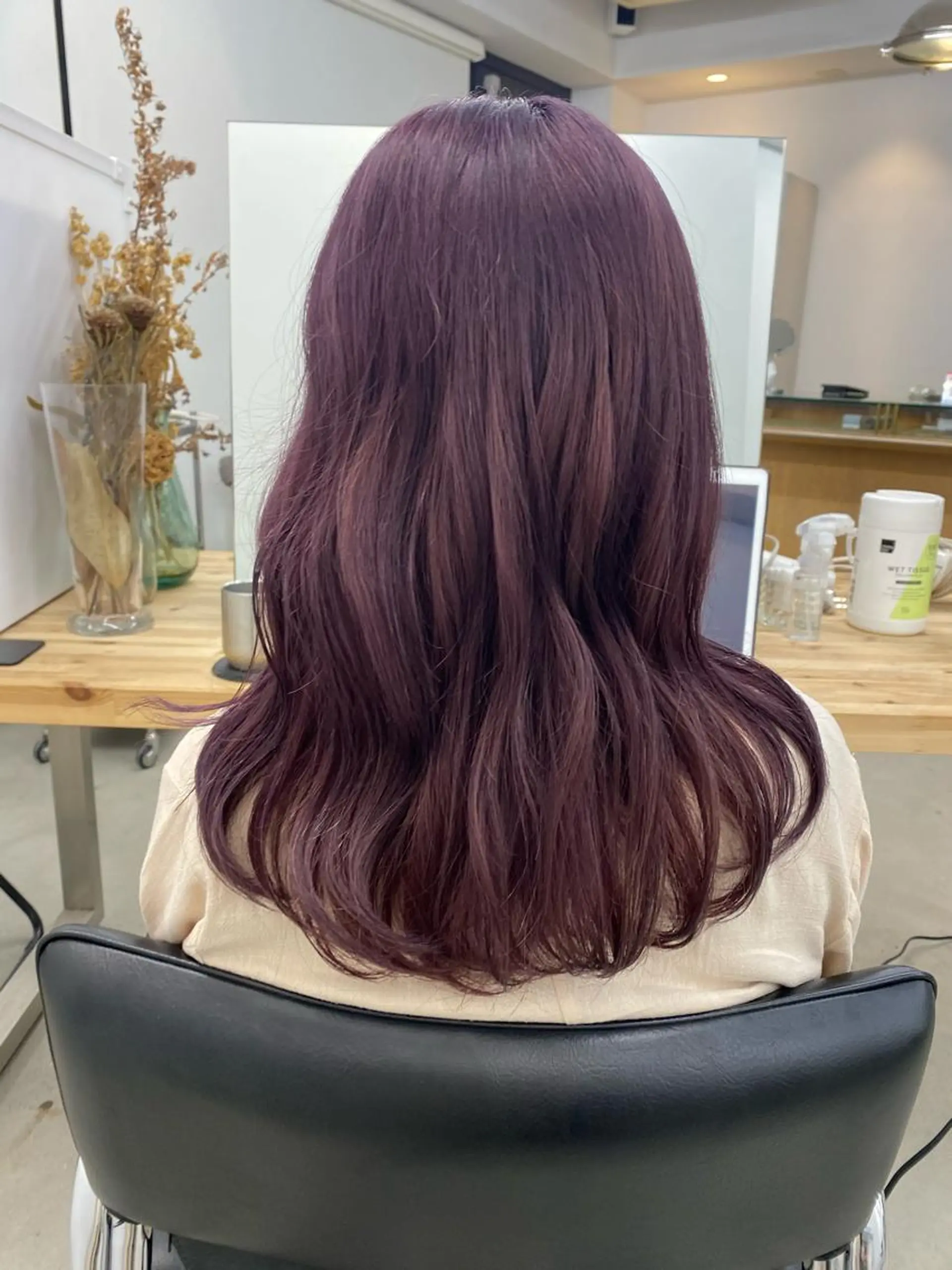 セミロング tomoe 艶カラー💗🪽のヘアスタイル