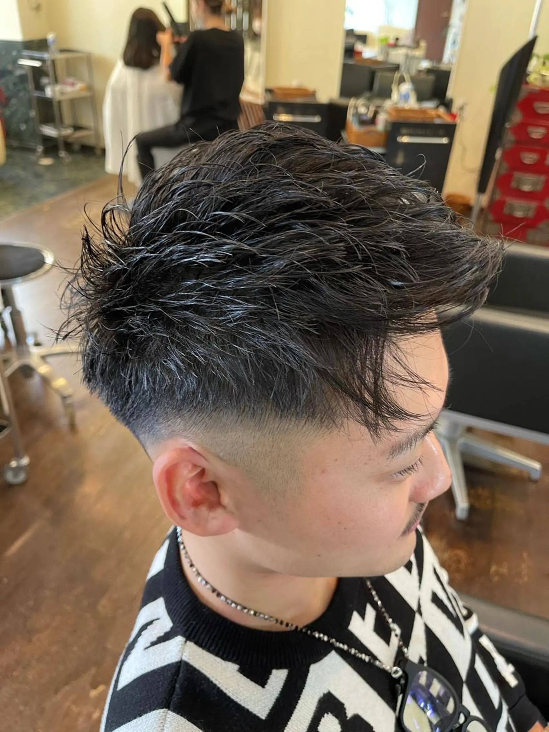 ショート メンズ カット peakshair所属・北堀江メンズパーマ 特化◎下村悠人のヘアスタイル