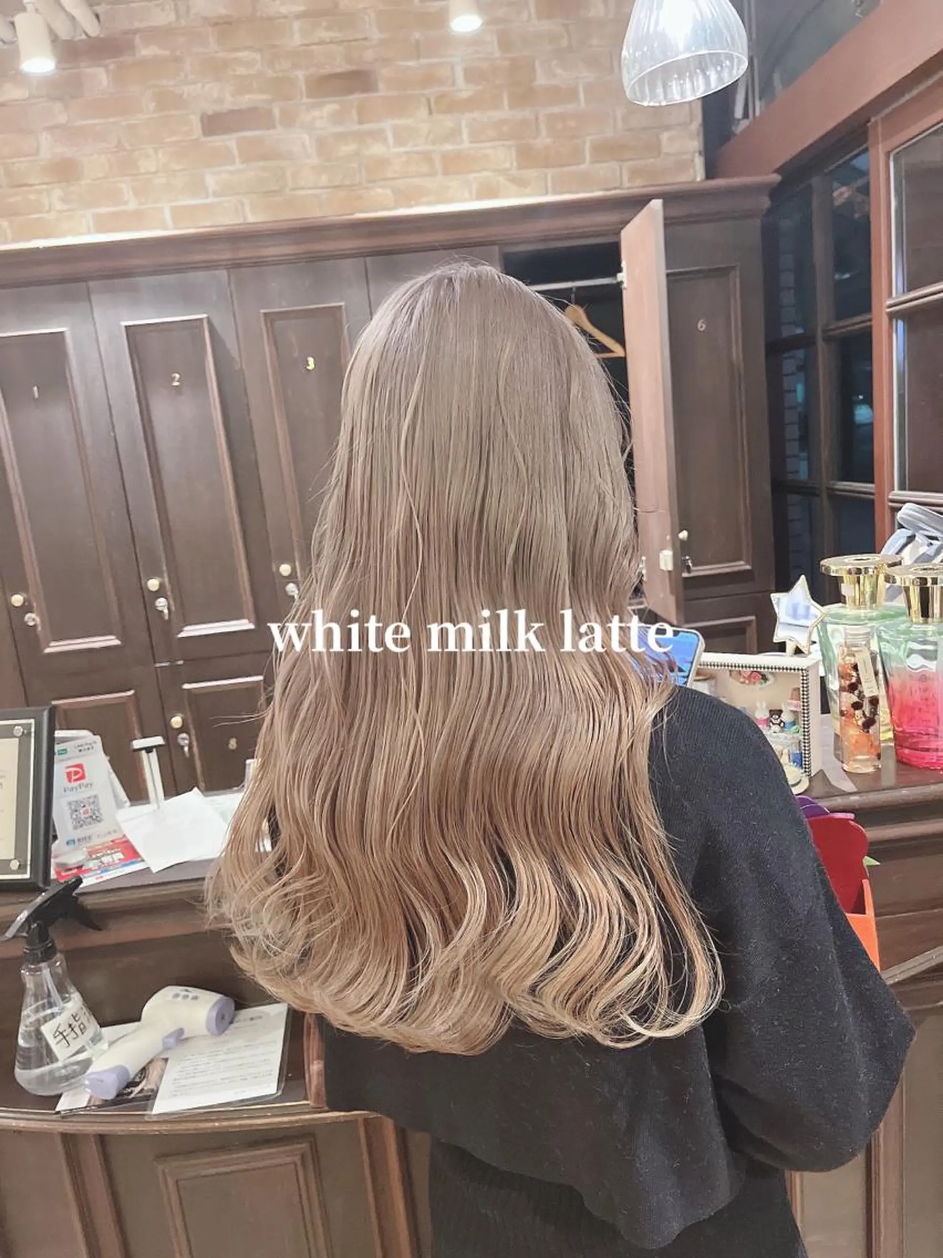 ロング 🧡ミルクティー/ レイヤー🧡ショウナのヘアスタイル