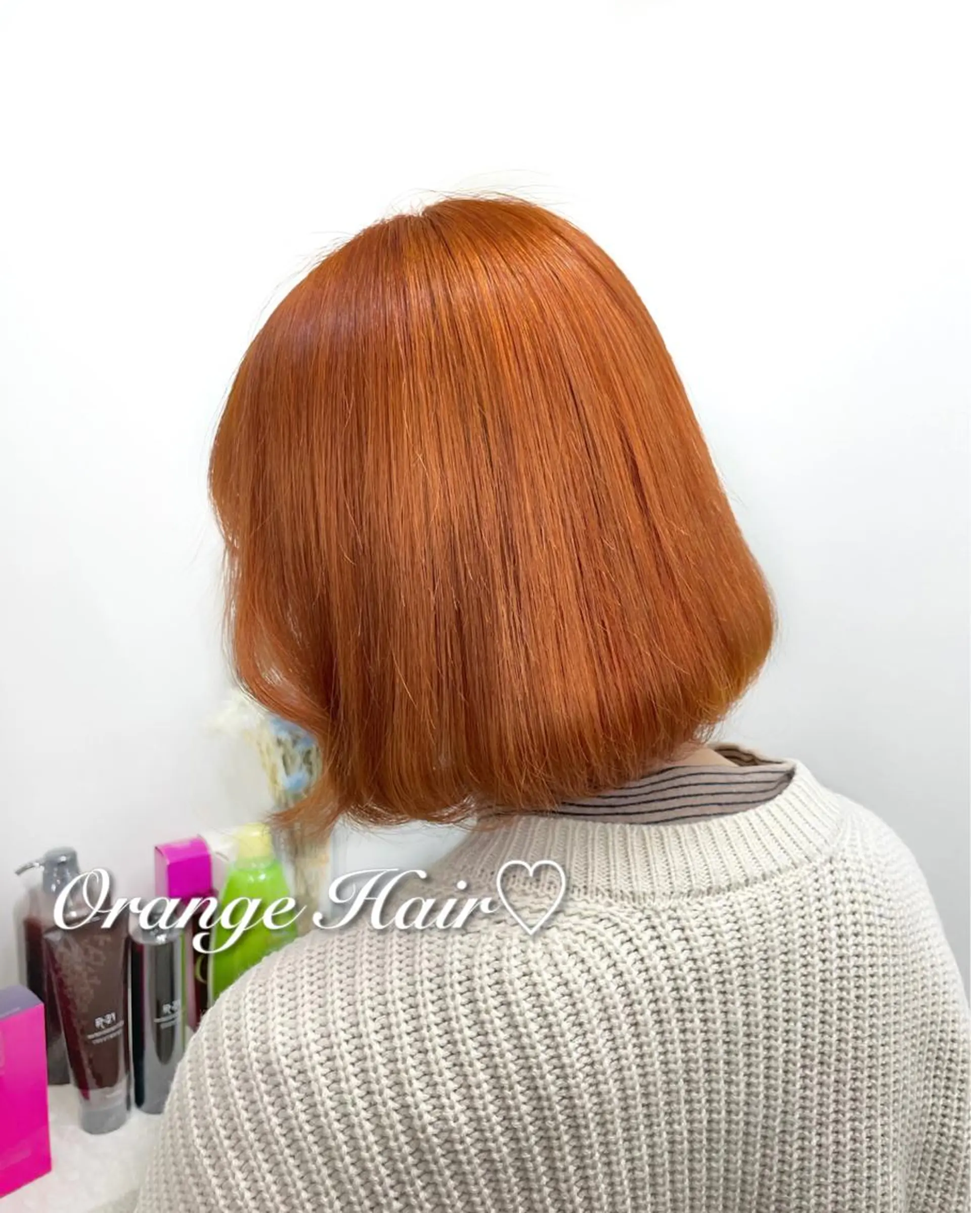 ミディアム カラー ヘアカラー トリートメント ヘアセット 韓国ヘア🤍髪質改善 🇰🇷AKANEのヘアスタイル