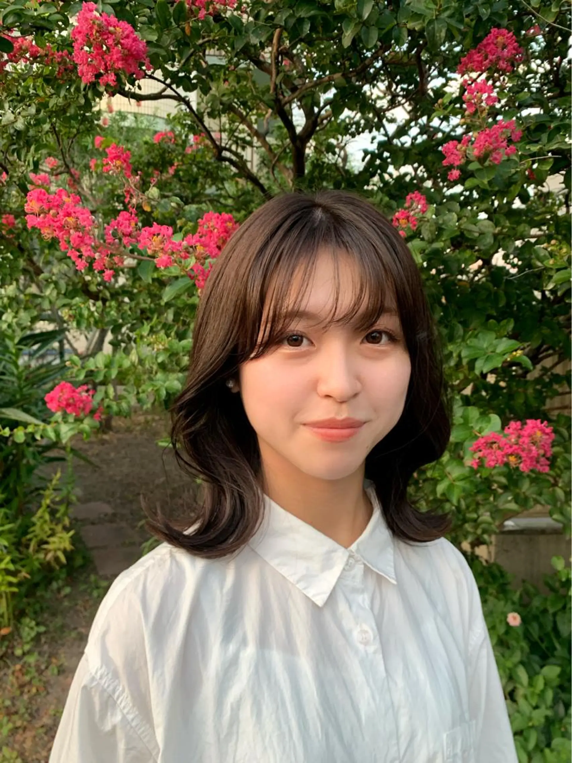 ミディアム カラー ベージュカラー 韓国ヘア特化🇰🇷 心斎橋【ユリカ】のヘアスタイル