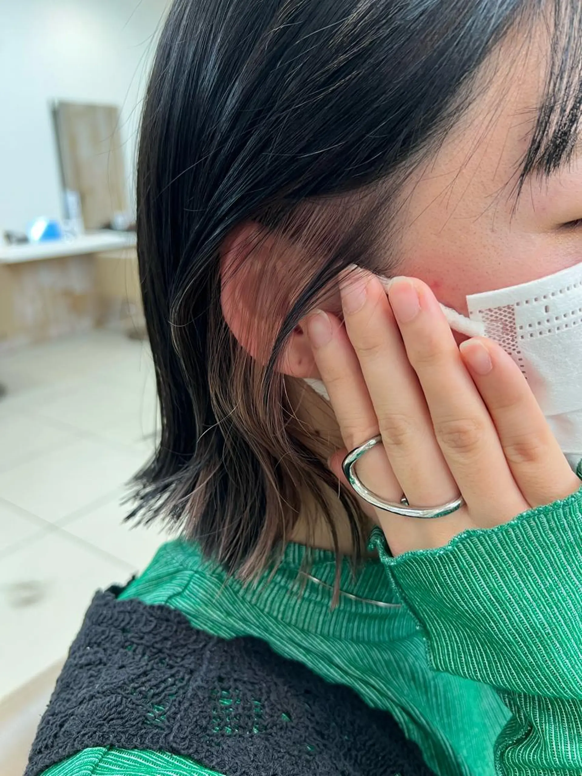 ショート カラー インナーカラー 髪質改善／透明感 中家千翔のヘアスタイル