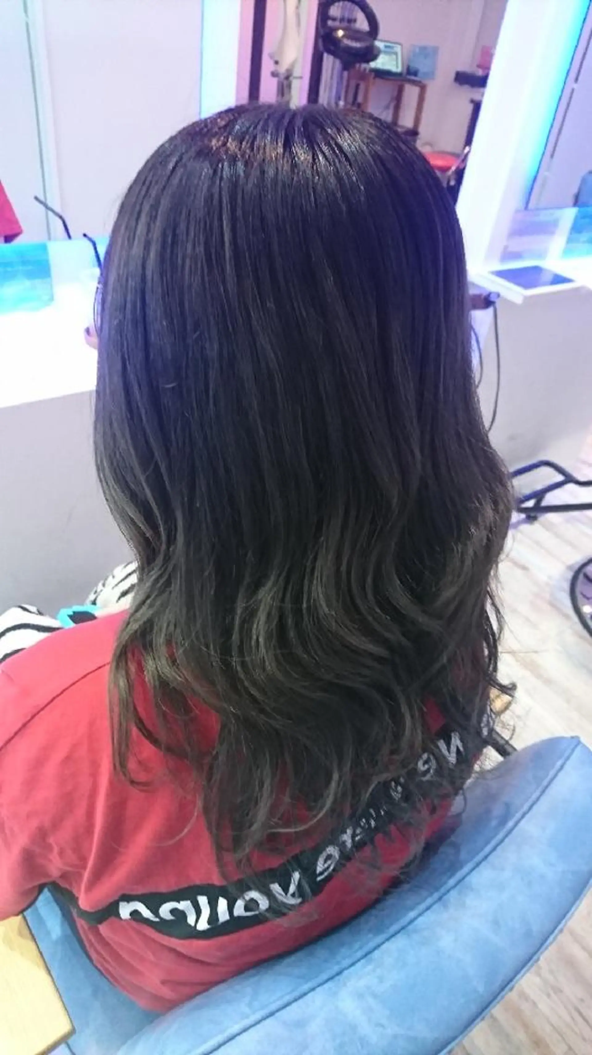 ロング カラー ブルーカラー ブルージュ グラデーションカラー 中嶌 健一のヘアスタイル