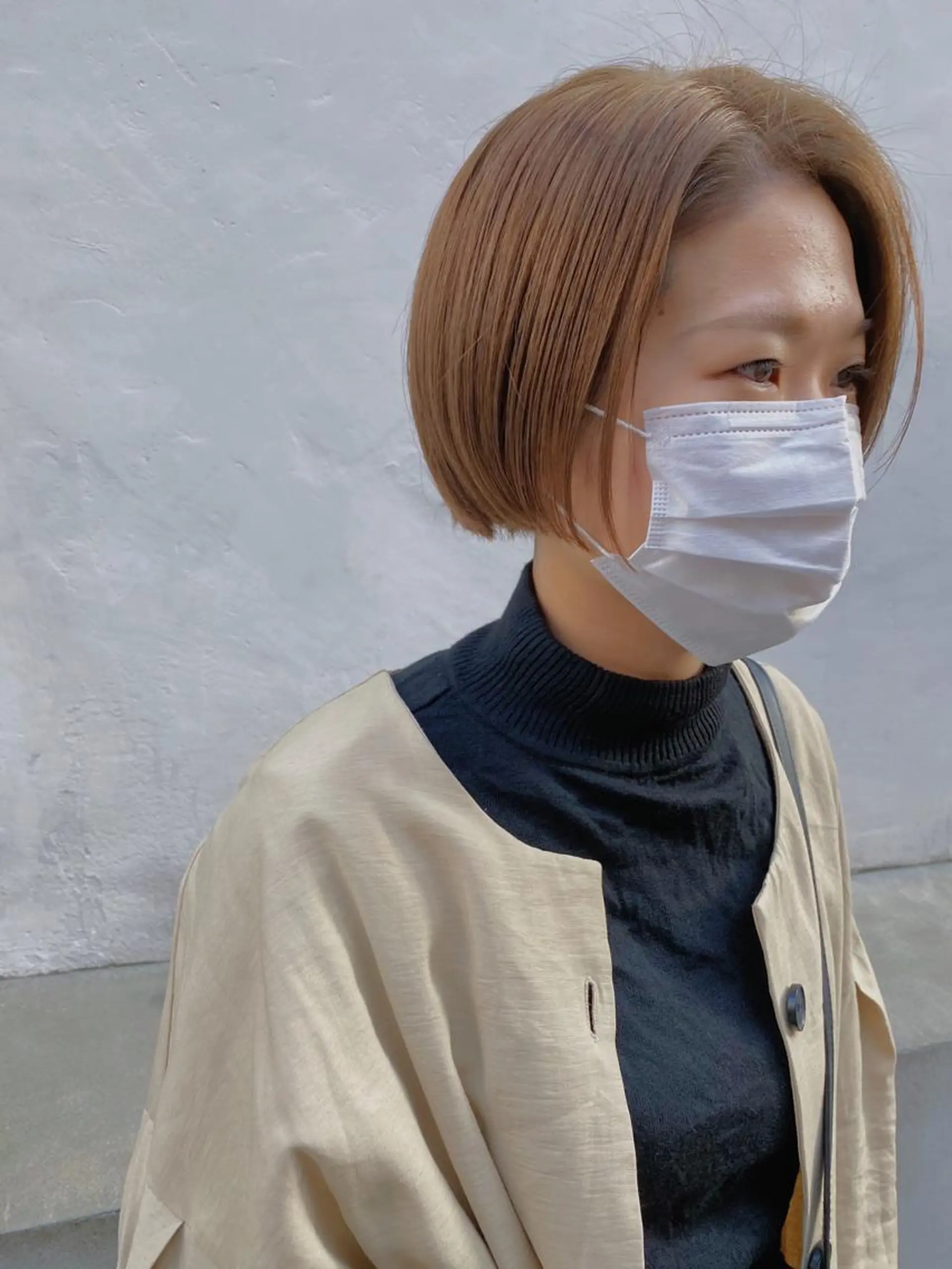 ショート カラー カット ヘアカラー トリートメント salowin三丁目所属・🟩ベージュ/ショー ト/ボブ🟩タカモリのヘアスタイル