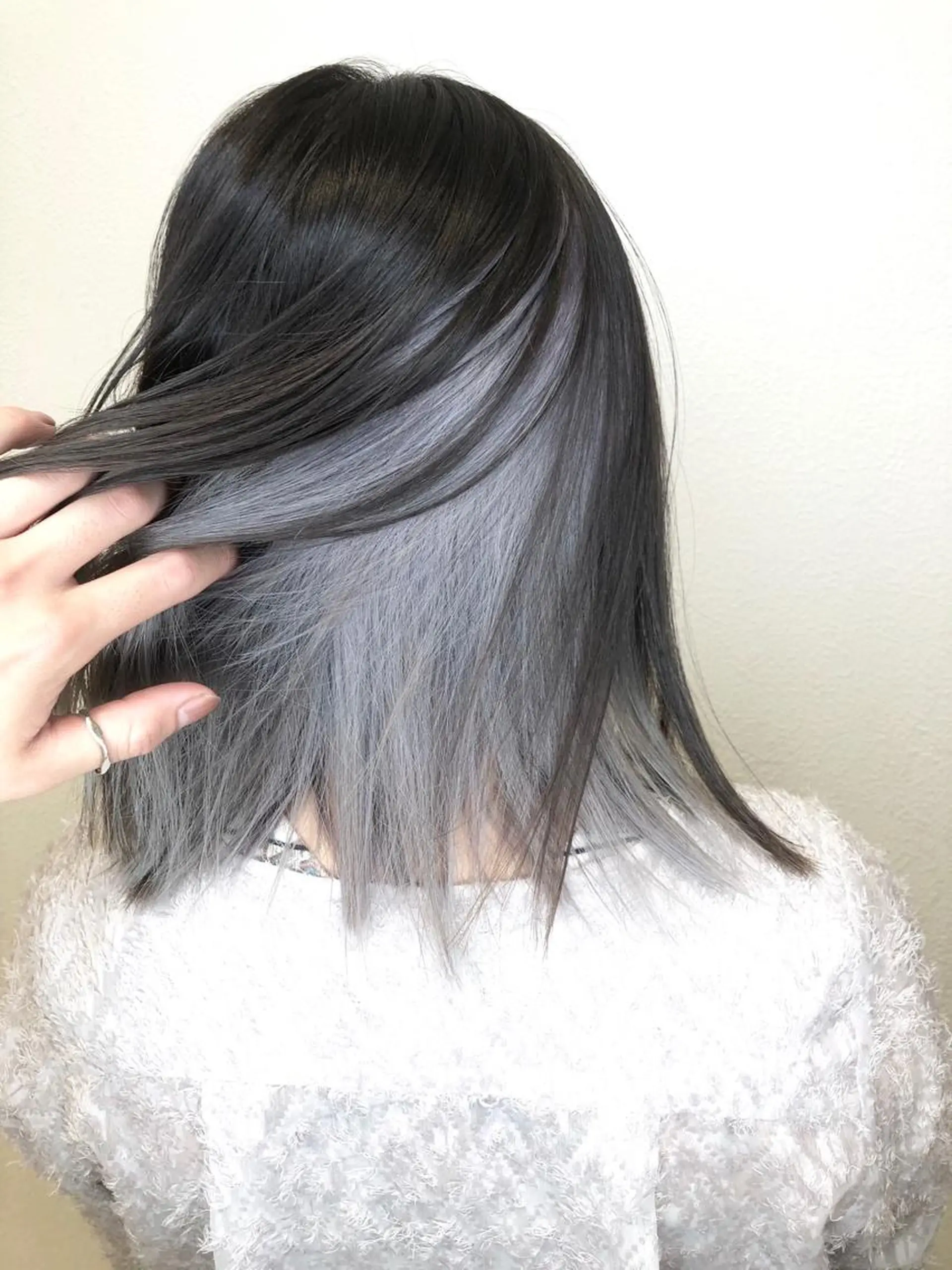 ミディアム ヘアカラー トリートメント ブリーチ無しカラー 👑店長　平松　由のヘアスタイル