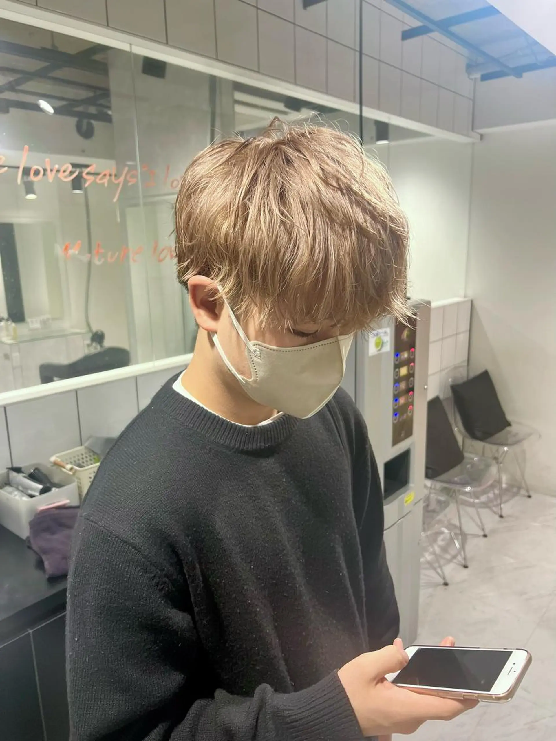 ショート カラー パーマ メンズ ヘアカラー 🔥札幌No.1🥇 パーマ特化美容師🔥のヘアスタイル