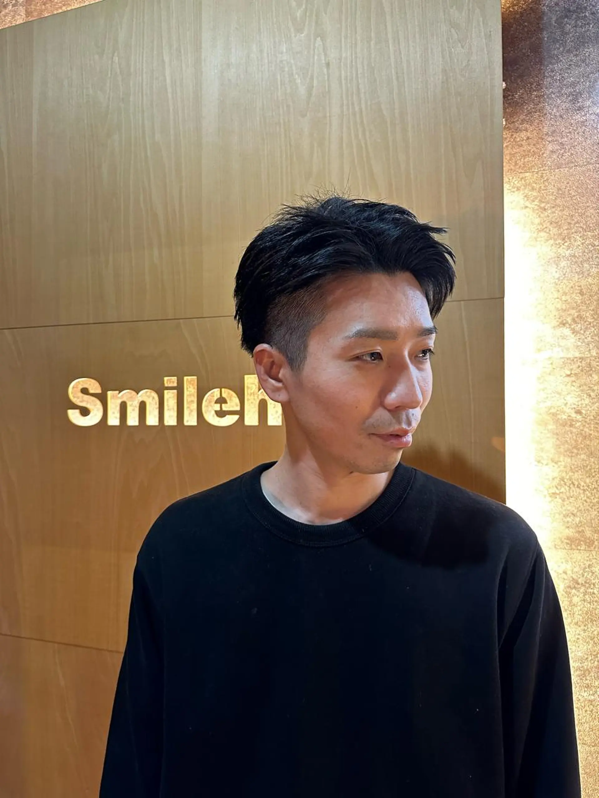 ショート メンズ かきあげバング ショートヘア カット スマイルヘアー北浦和2号店所属・メンズカット指名1位 小池 優斗のヘアスタイル