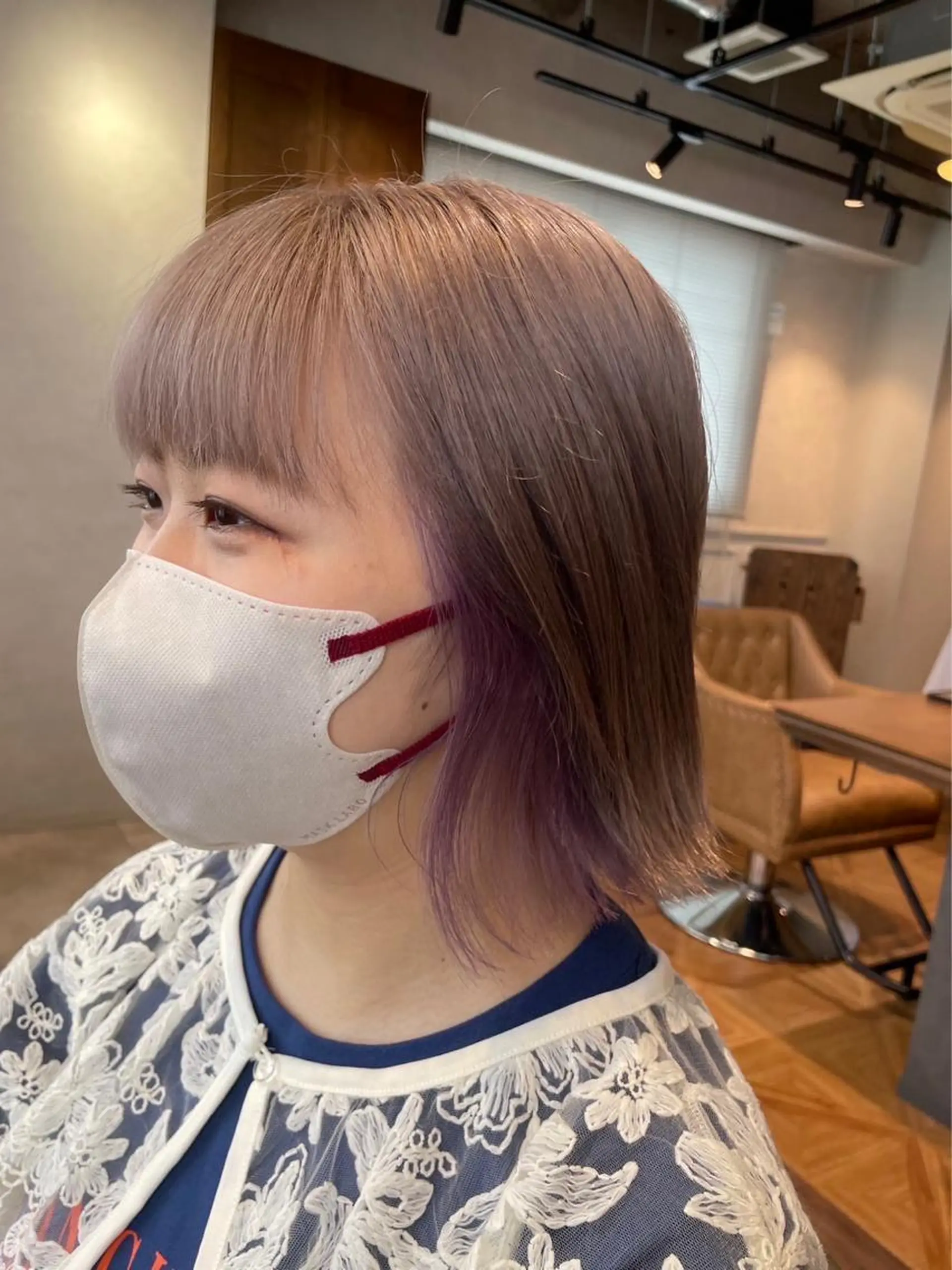 ショート カラー ヘアカラー トリートメント 🍬きょん カラーモデル募集🍬のヘアスタイル